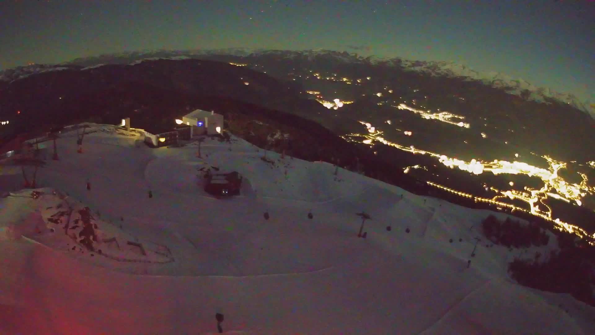 Skigebiet Kronplatz Gipfel | Blick auf Bruneck