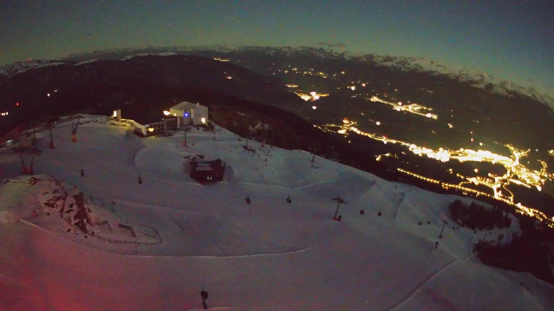 Kronplatz peak Ski resort | view to Bruneck