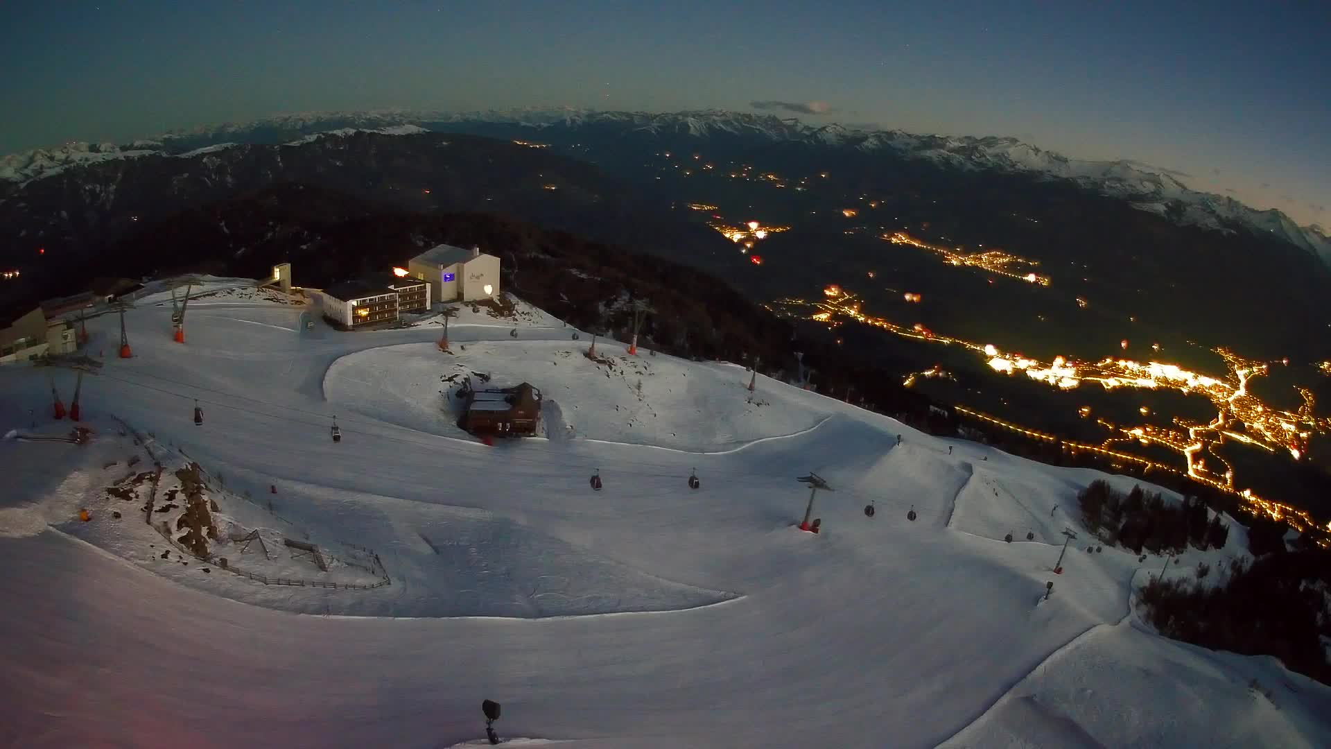 Kronplatz peak Ski resort | view to Bruneck