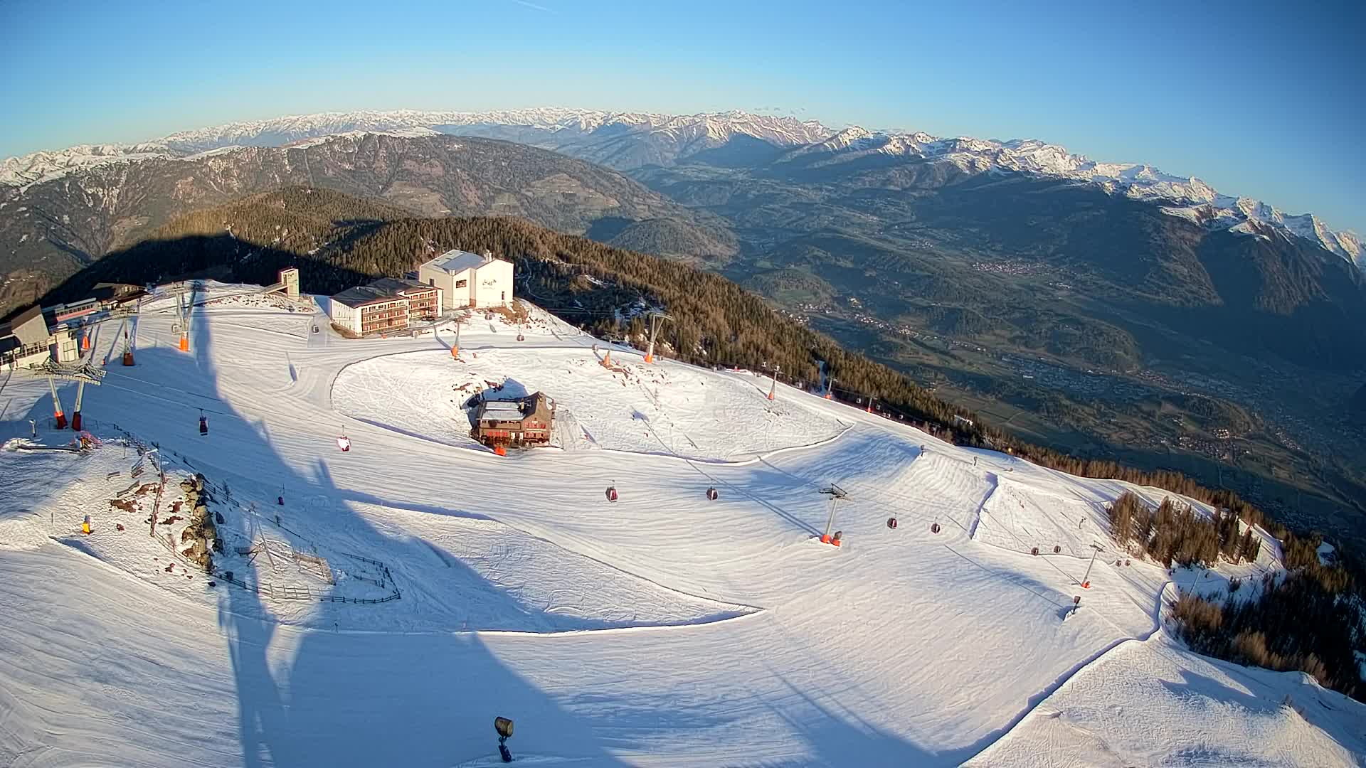 Kronplatz peak Ski resort | view to Bruneck