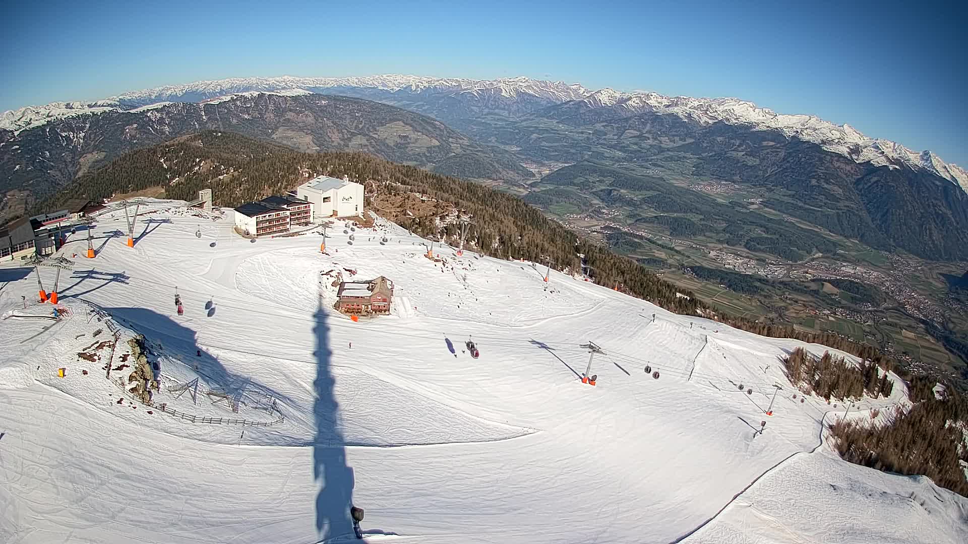 Smučišče Kronplatz – vrh | pogled na Bruneck