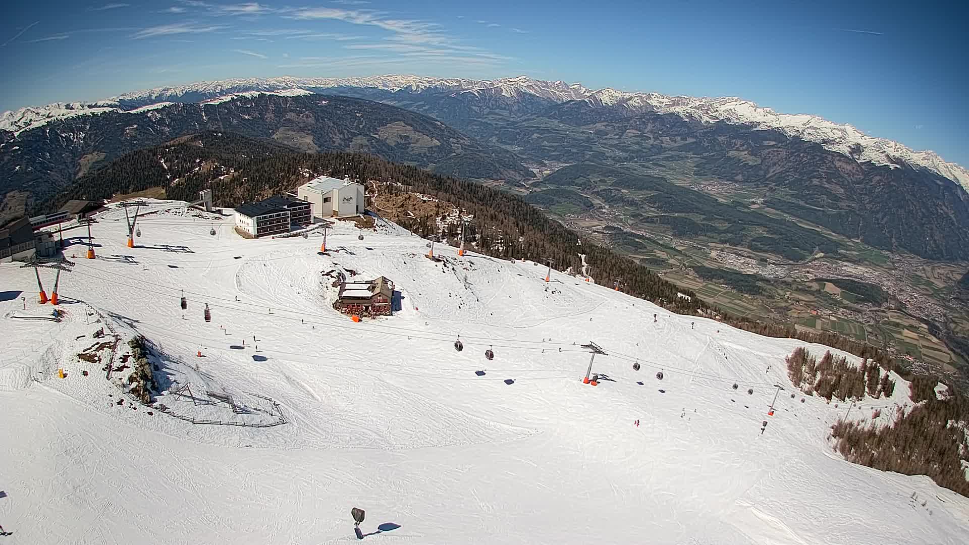 Kronplatz peak Ski resort | view to Bruneck