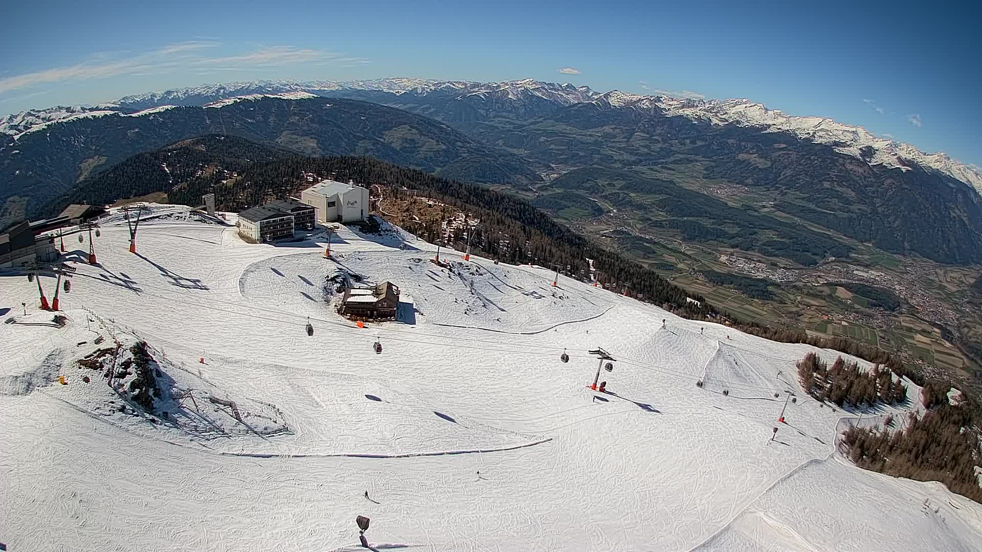 Smučišče Kronplatz – vrh | pogled na Bruneck