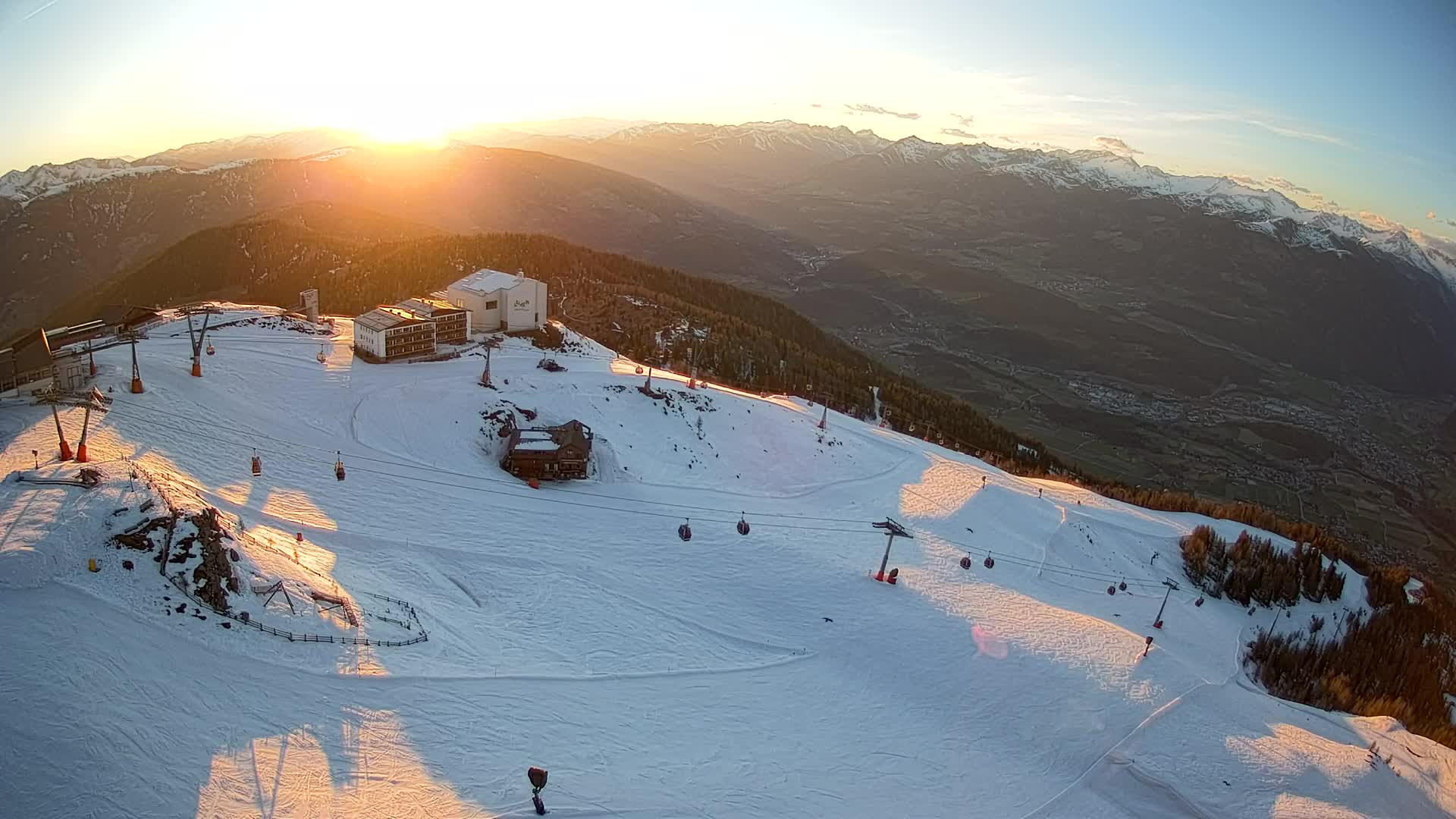 Kronplatz peak Ski resort | view to Bruneck