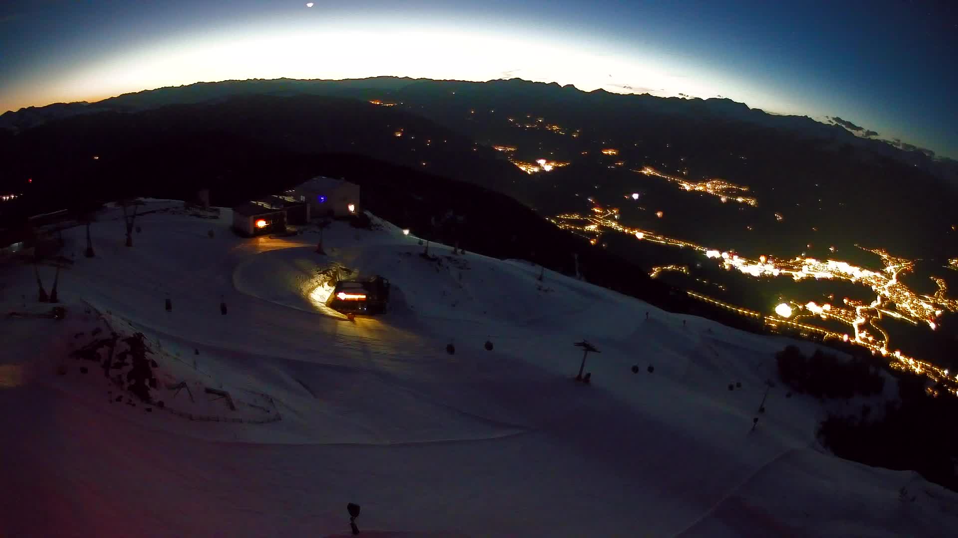 Kronplatz peak Ski resort | view to Bruneck
