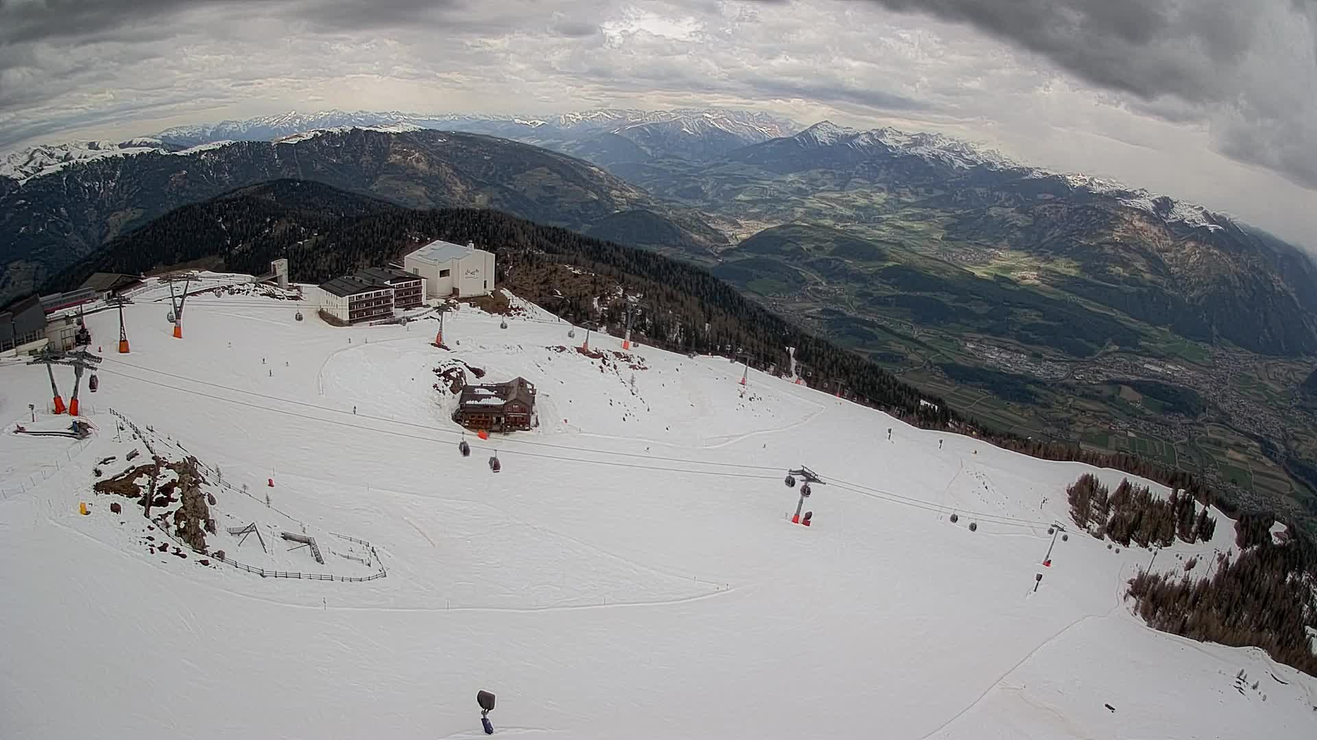 Kronplatz peak Ski resort | view to Bruneck