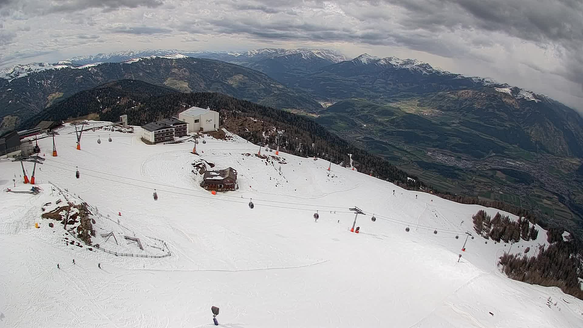 Kronplatz peak Ski resort | view to Bruneck
