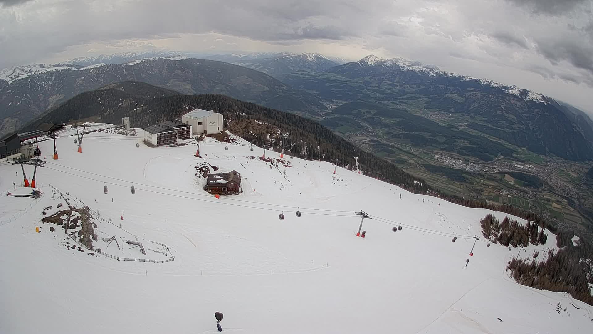 Kronplatz peak Ski resort | view to Bruneck