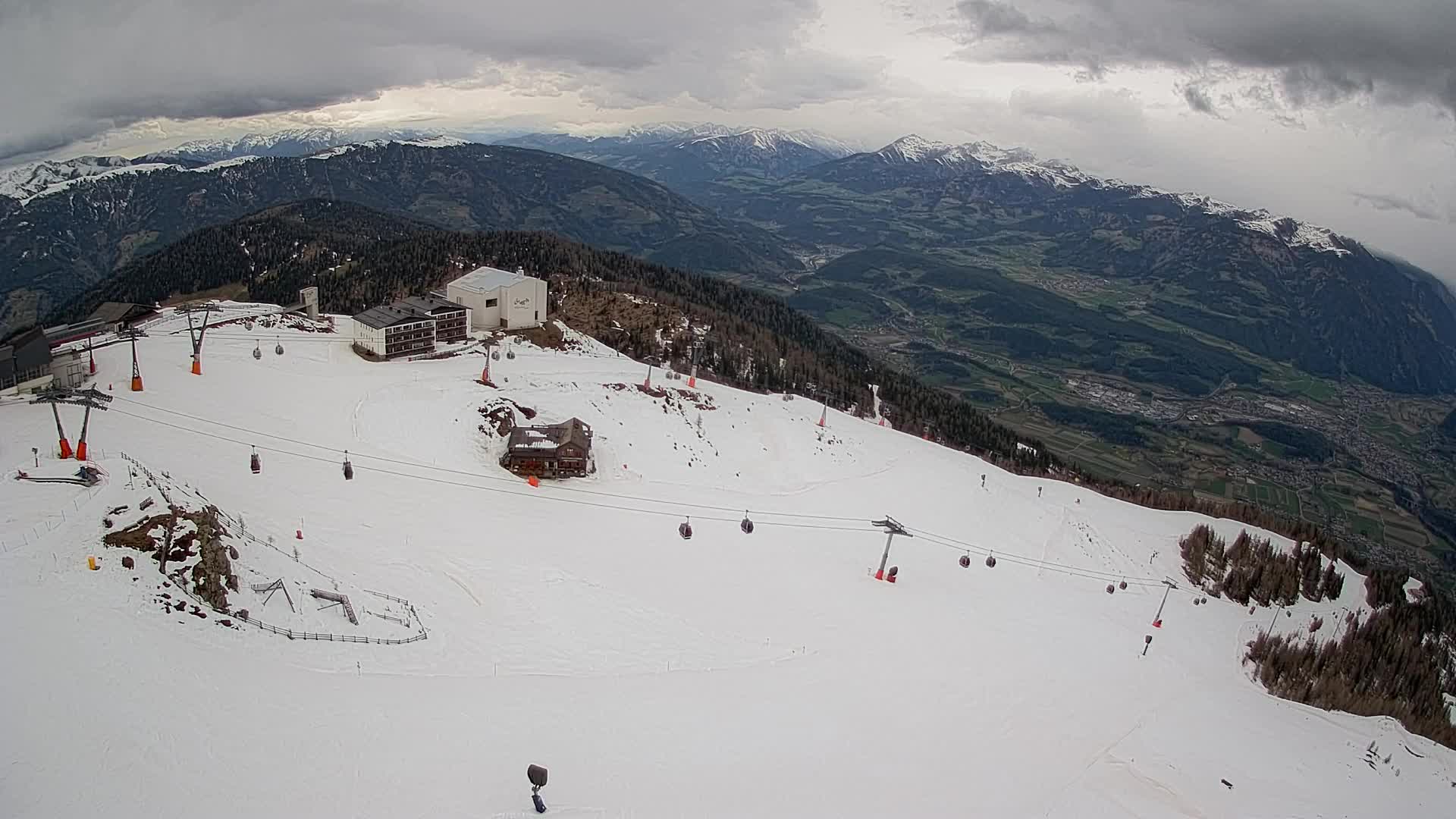 Kronplatz peak Ski resort | view to Bruneck