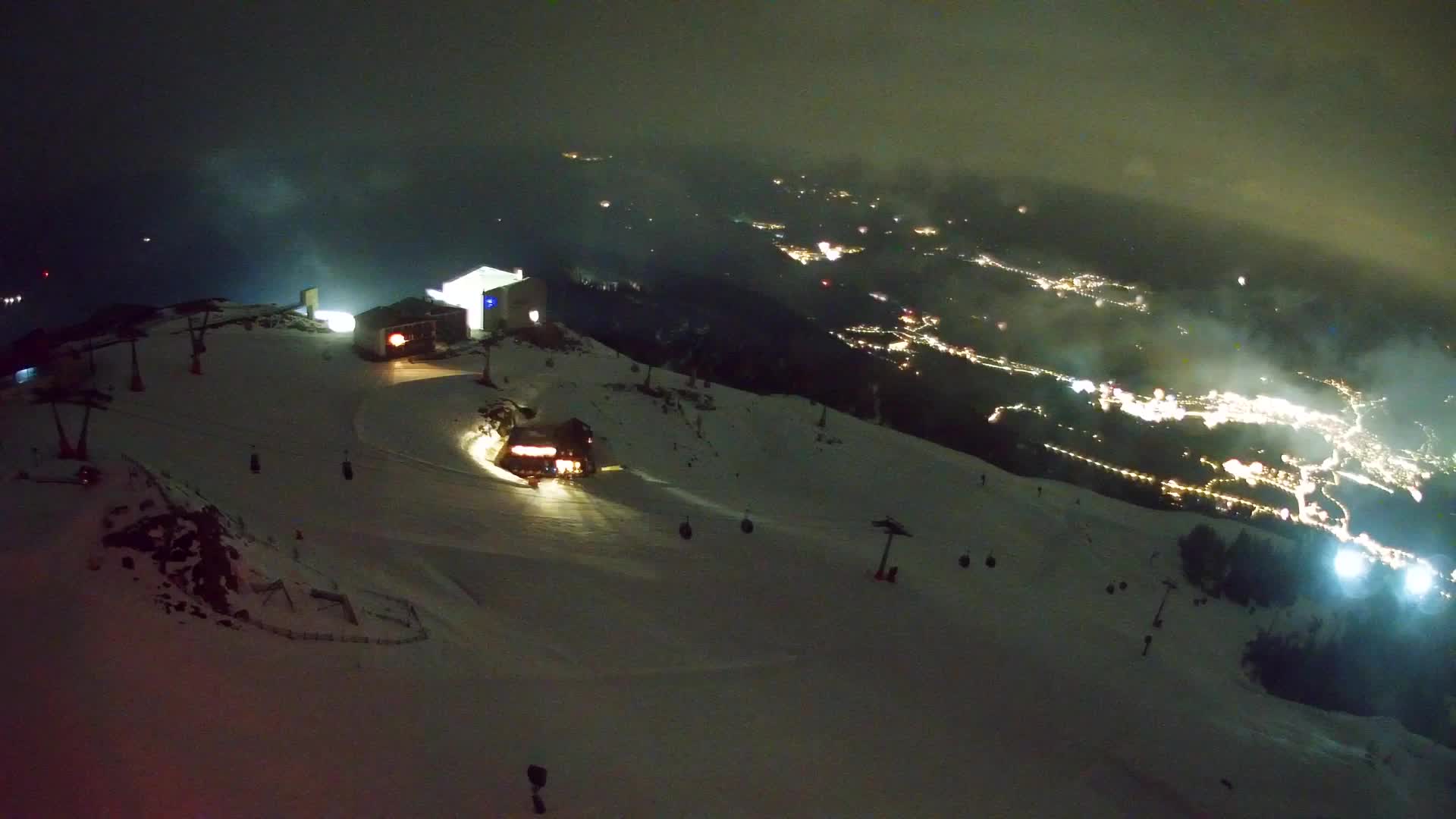 Station de ski Kronplatz sommet | vue sur Brunico