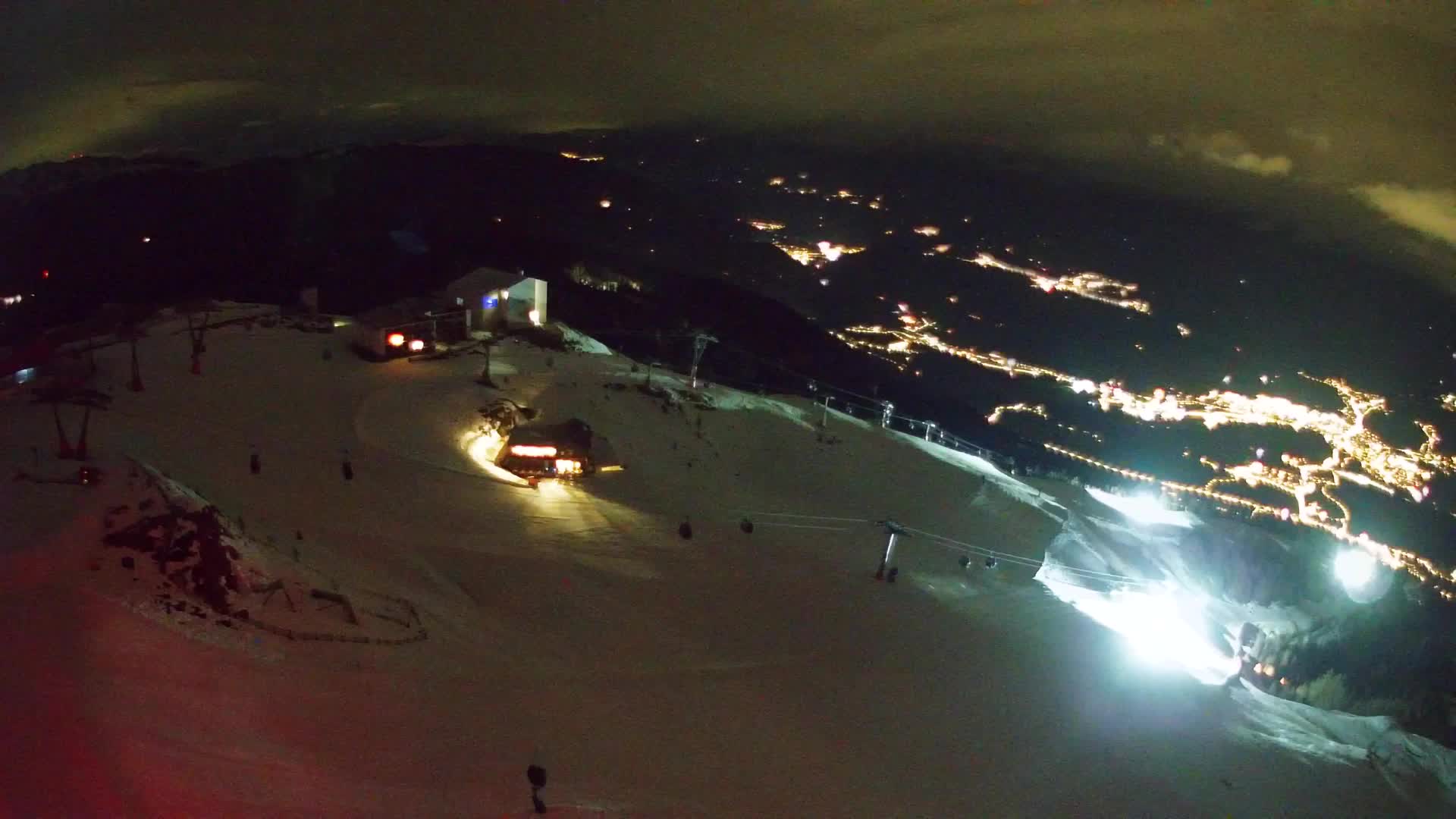 Station de ski Kronplatz sommet | vue sur Brunico