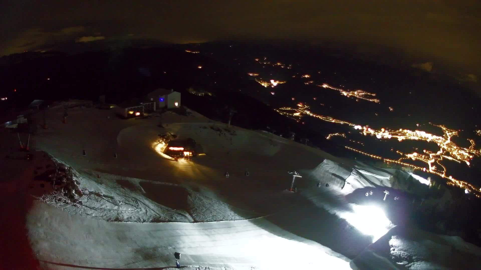 Station de ski Kronplatz sommet | vue sur Brunico