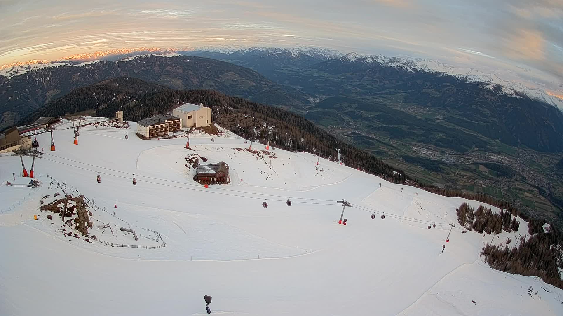 Kronplatz peak Ski resort | view to Bruneck