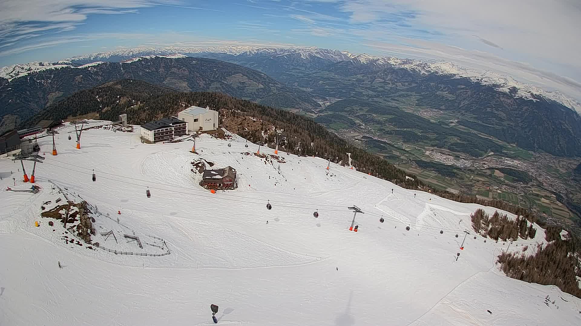 Kronplatz peak Ski resort | view to Bruneck