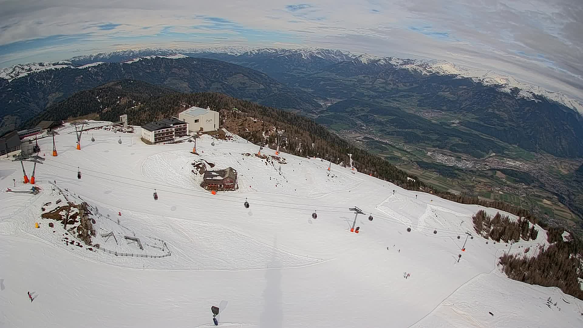 Kronplatz peak Ski resort | view to Bruneck