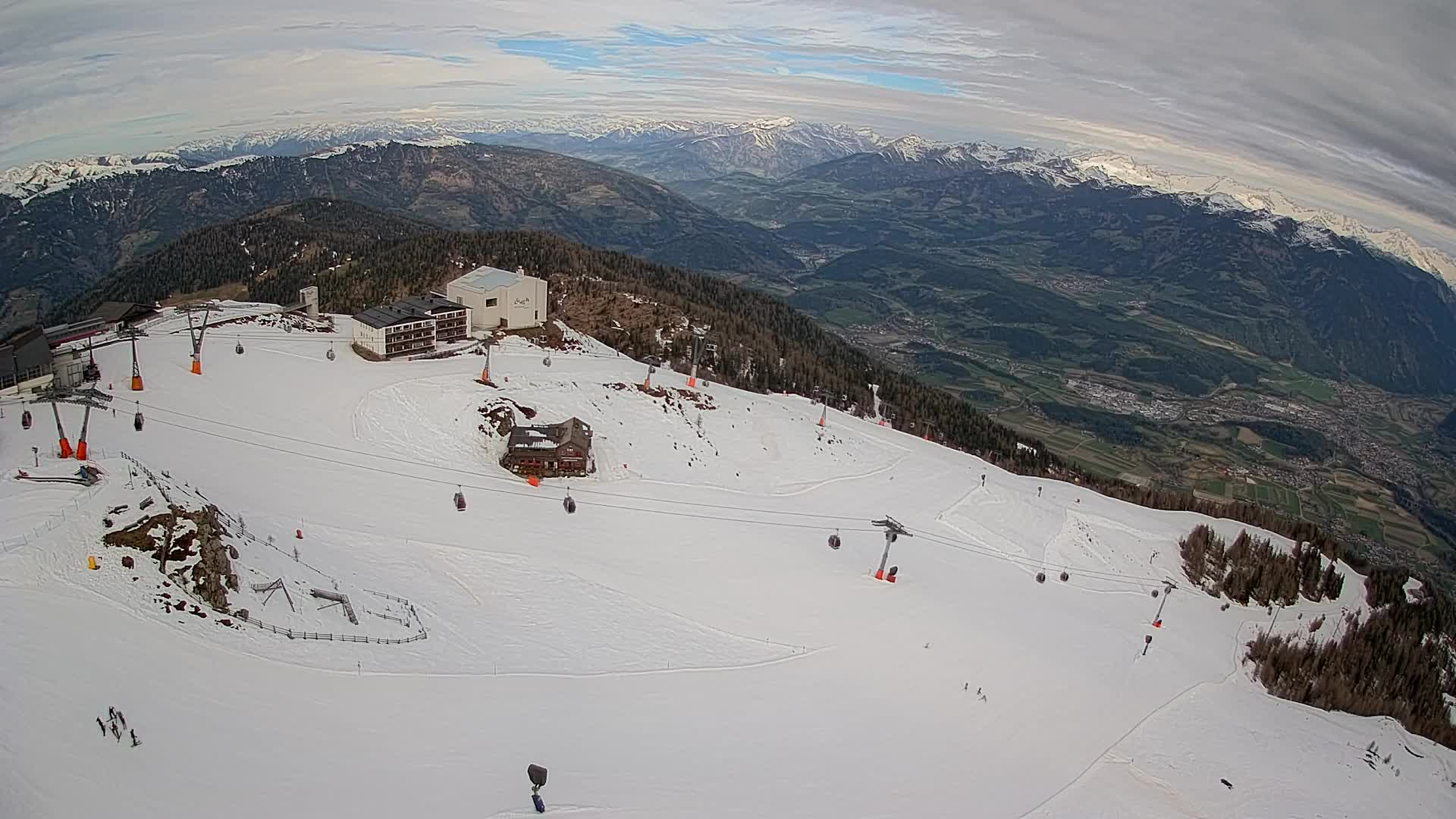 Kronplatz peak Ski resort | view to Bruneck