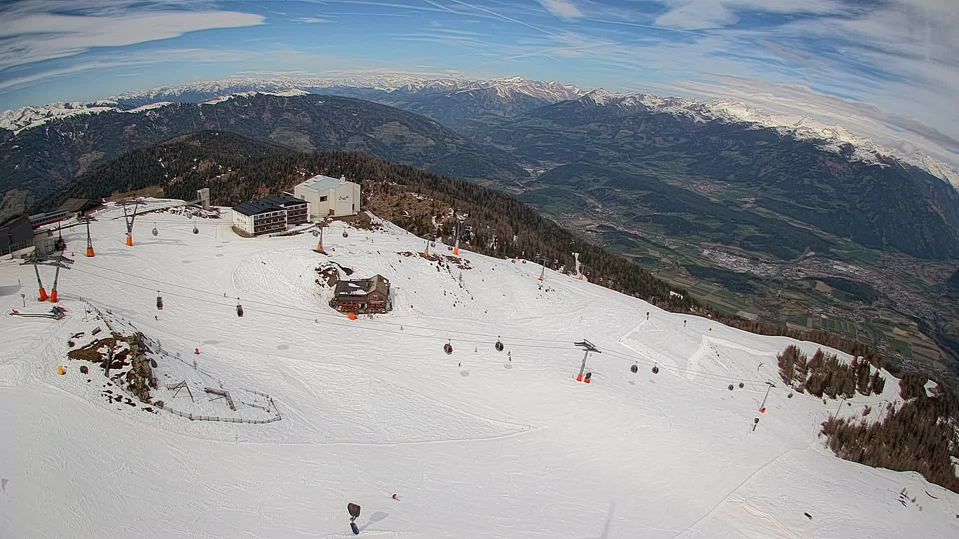 Kronplatz peak Ski resort | view to Bruneck