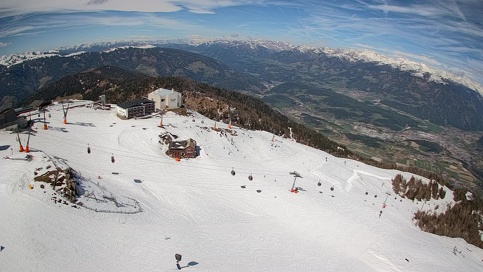 Kronplatz peak Ski resort | view to Bruneck