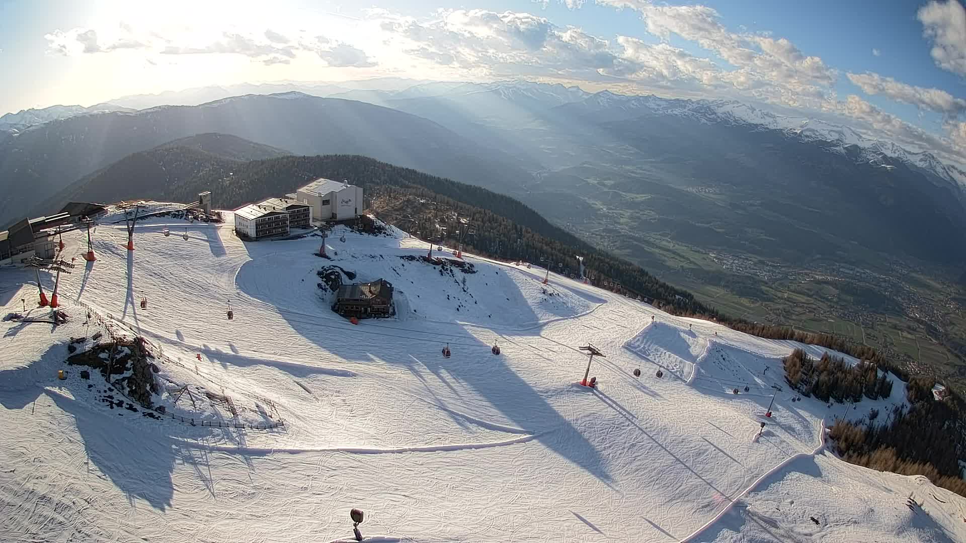 Kronplatz peak Ski resort | view to Bruneck