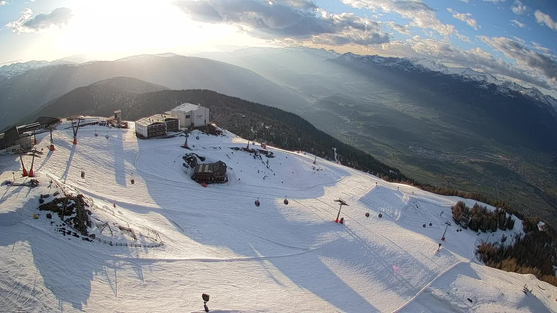 Kronplatz peak Ski resort | view to Bruneck