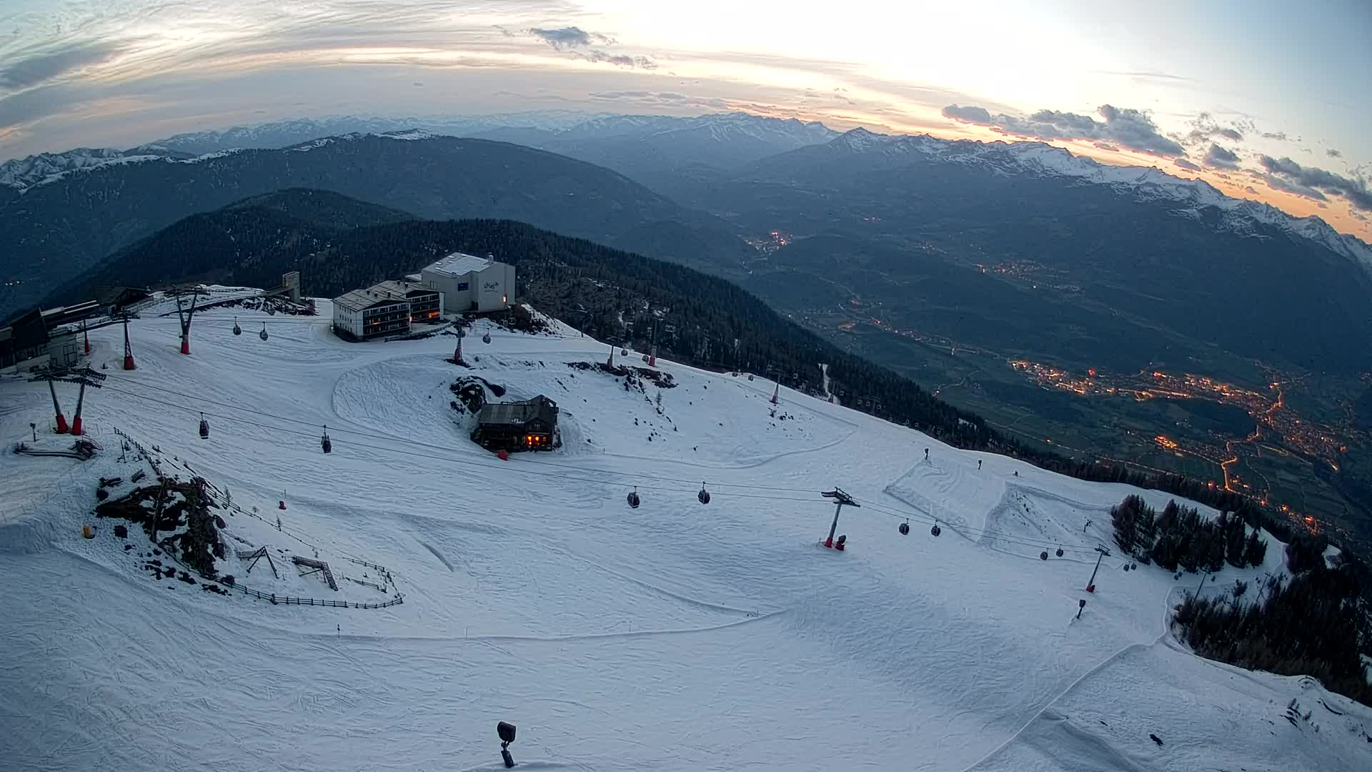 Kronplatz peak Ski resort | view to Bruneck