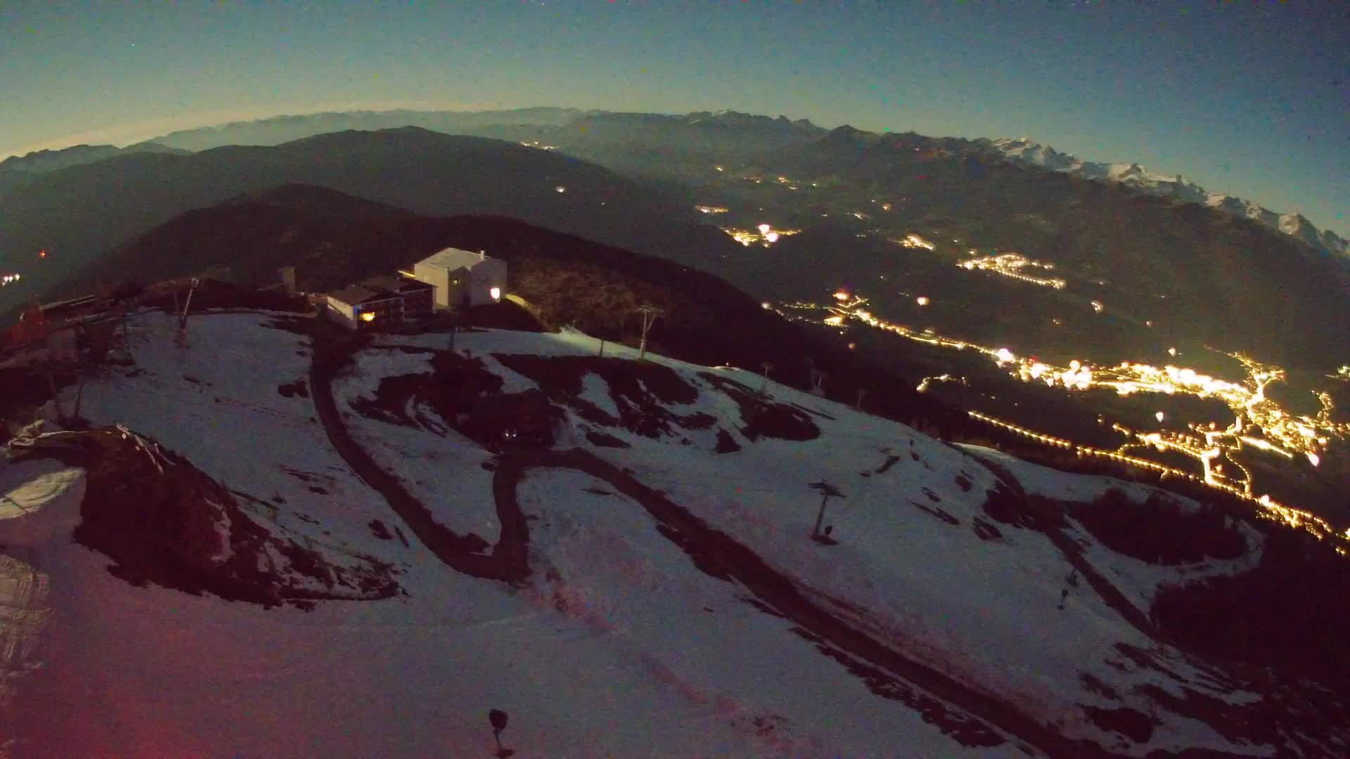 Kronplatz peak Ski resort | view to Bruneck