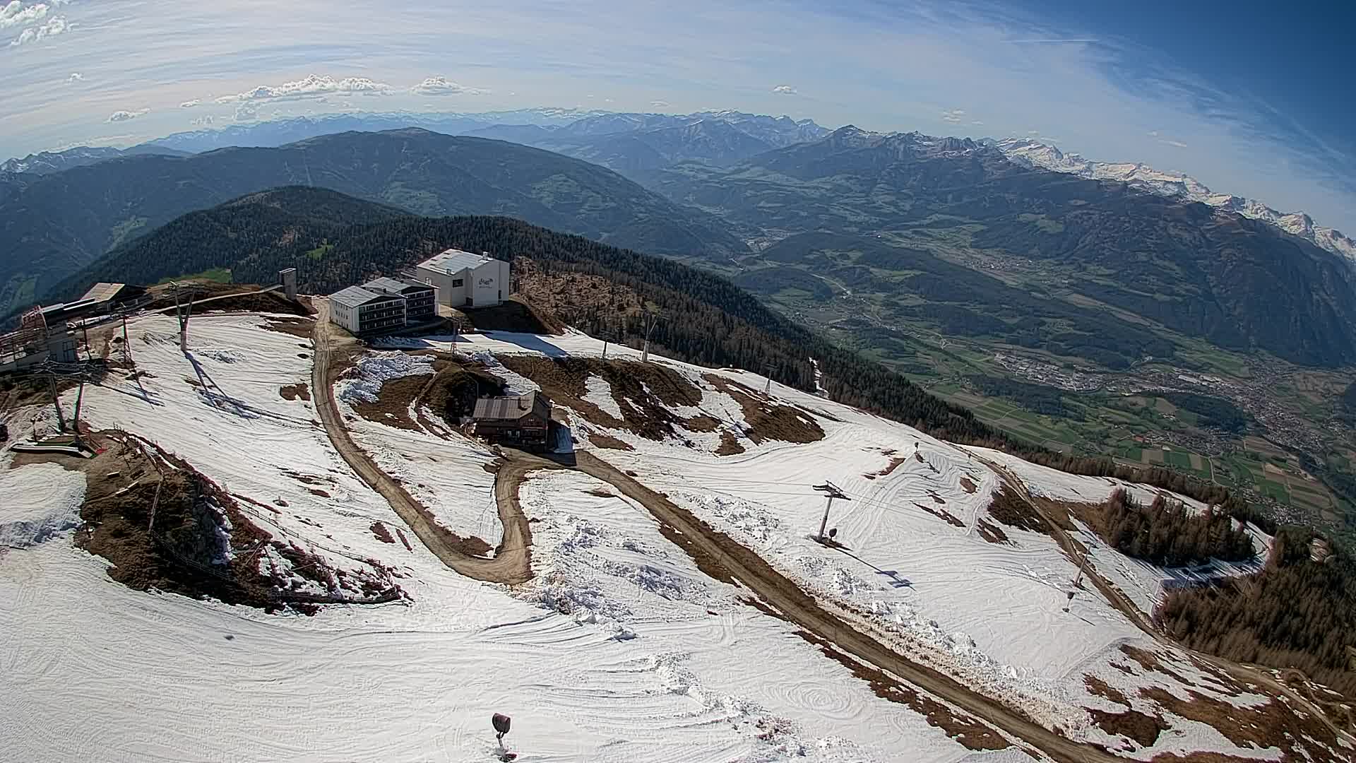 Kronplatz peak Ski resort | view to Bruneck