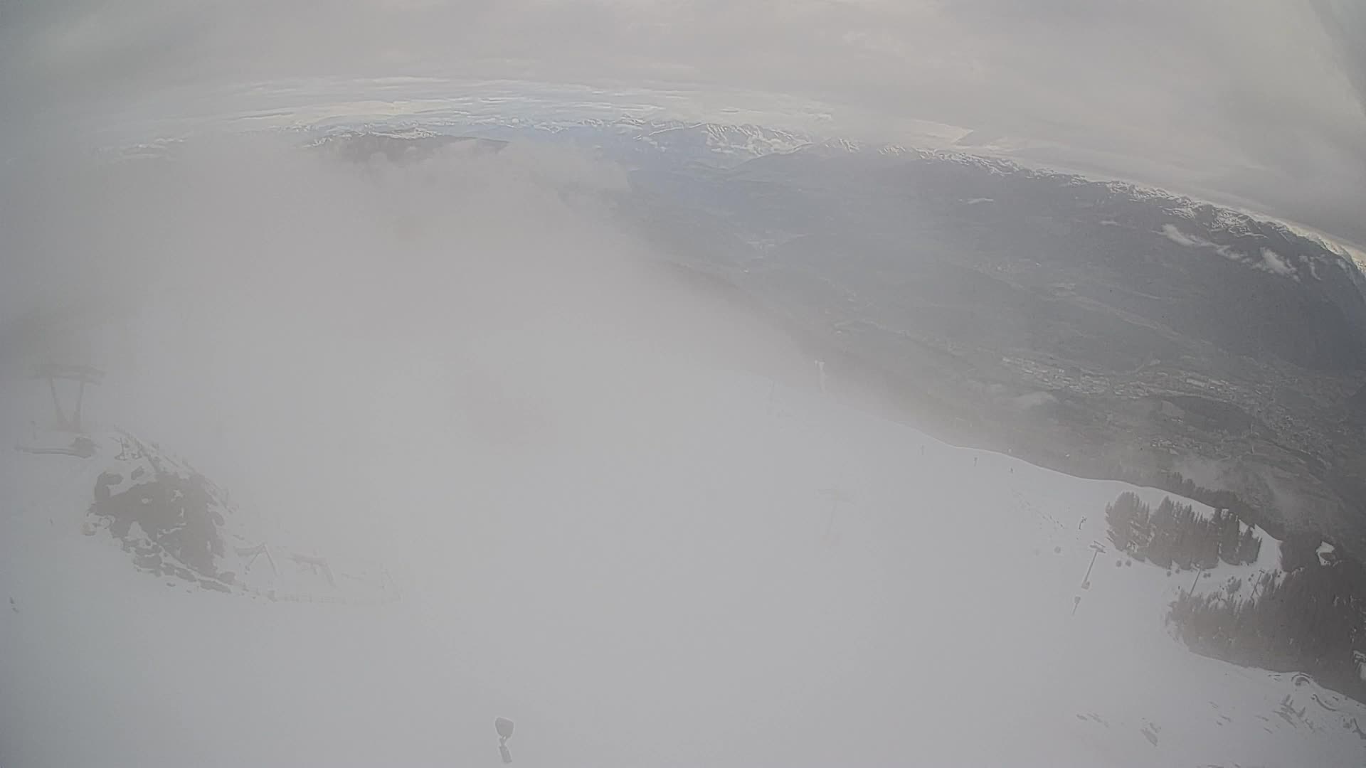 Skigebiet Kronplatz Gipfel | Blick auf Bruneck