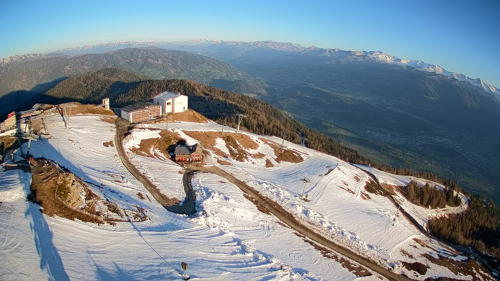 Kronplatz peak Ski resort | view to Bruneck