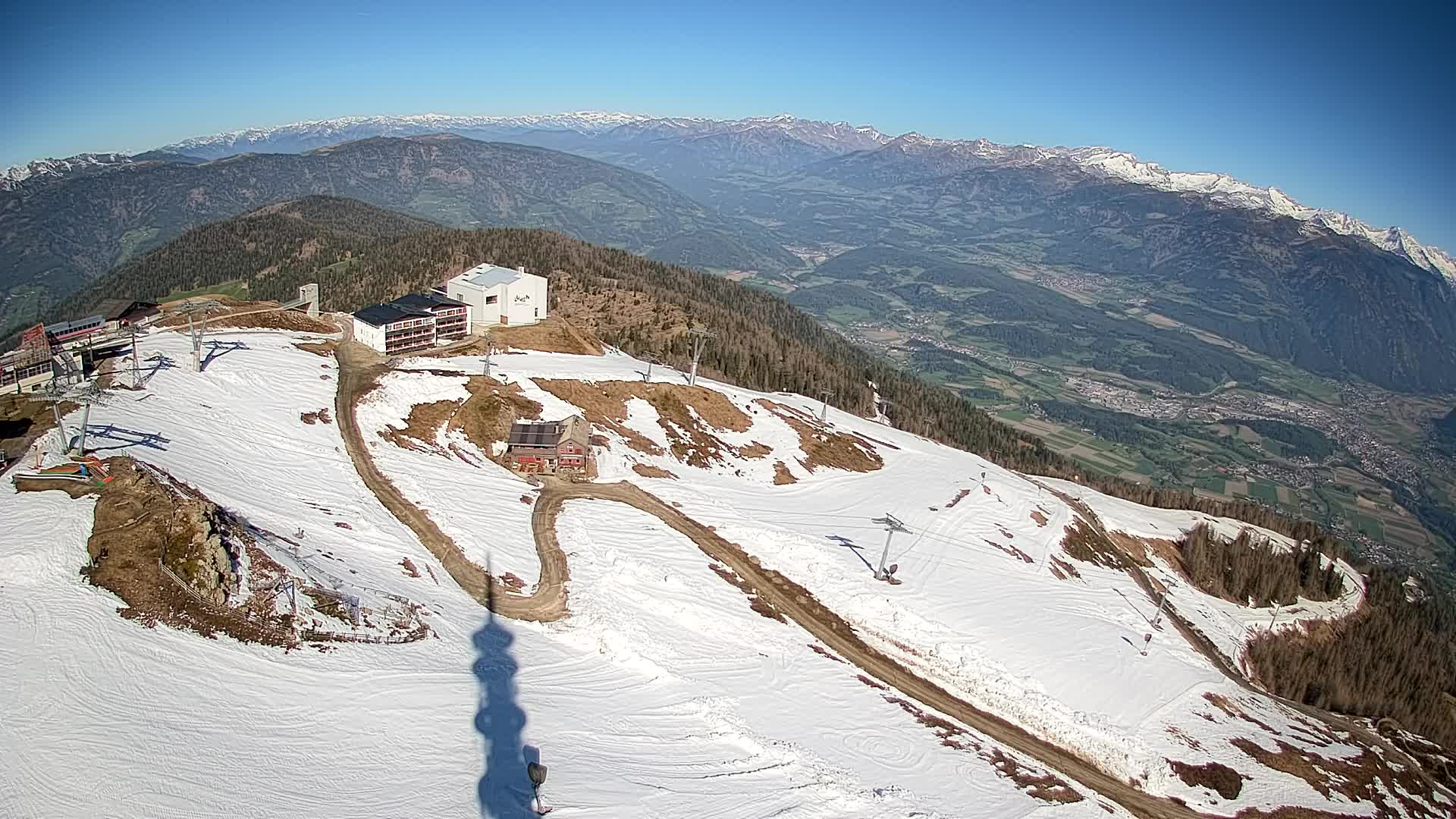 Stazione sciistica di Plan de Corones | vista su Brunico