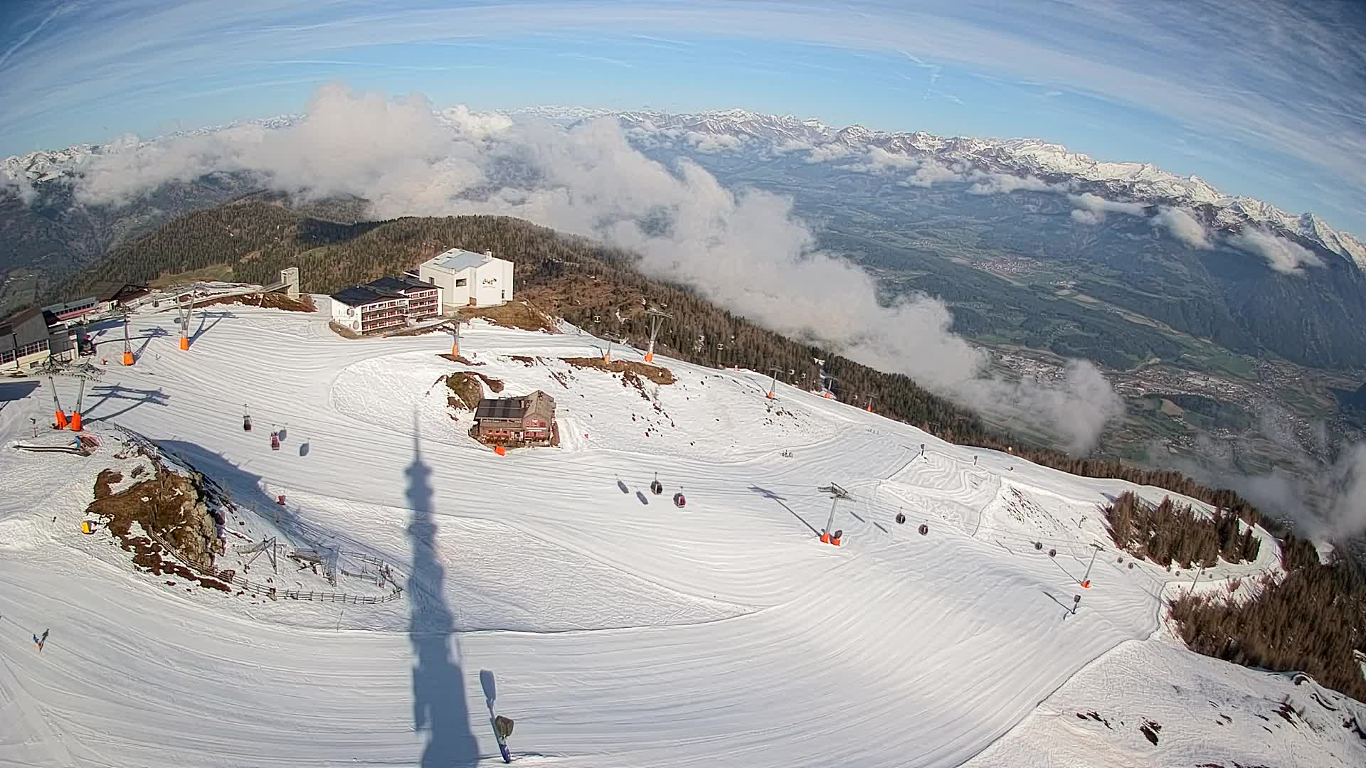 Smučišče Kronplatz – vrh | pogled na Bruneck