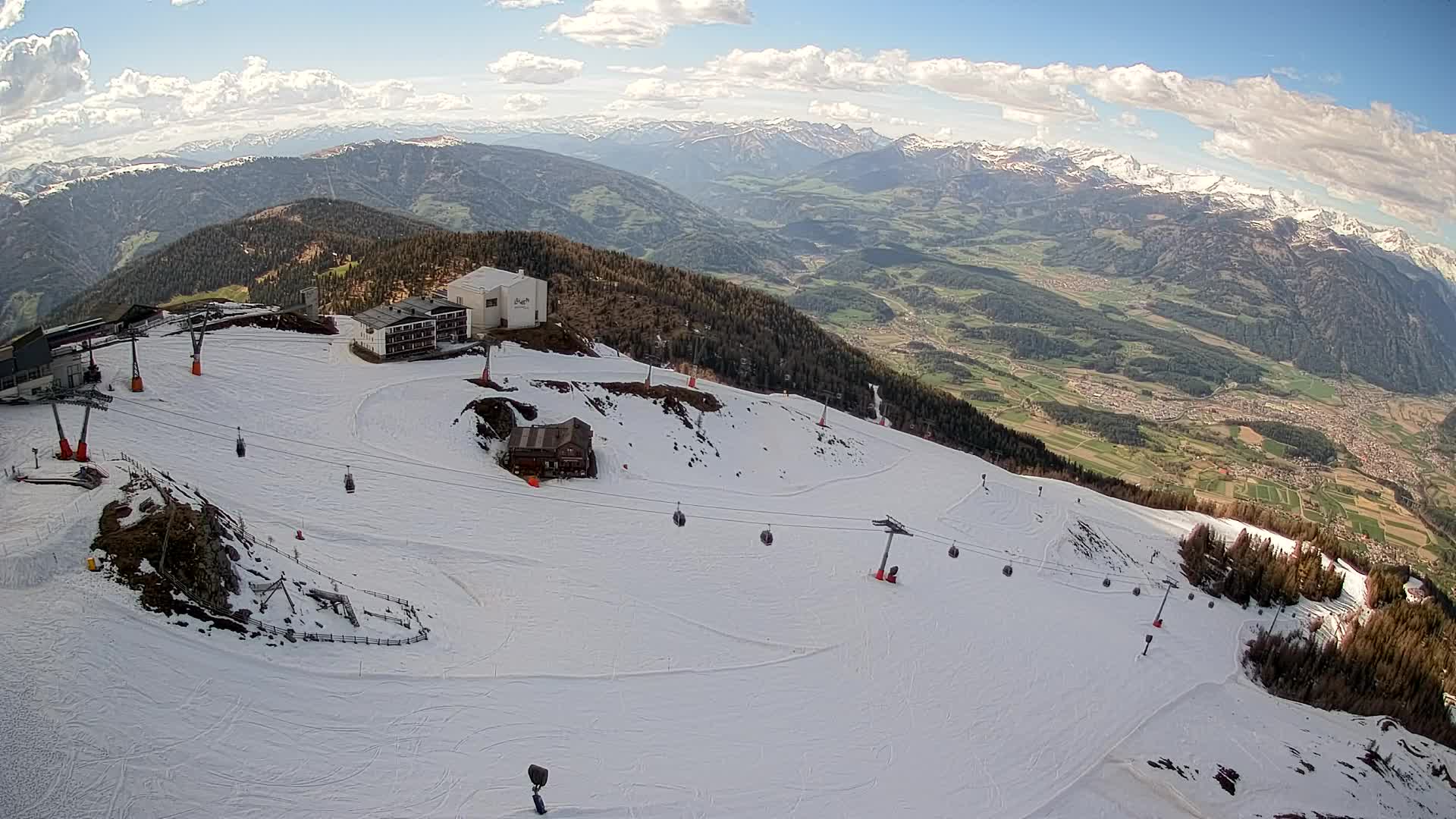 Kronplatz peak Ski resort | view to Bruneck