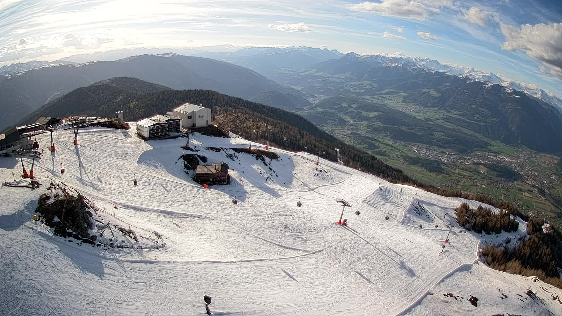 Smučišče Kronplatz – vrh | pogled na Bruneck