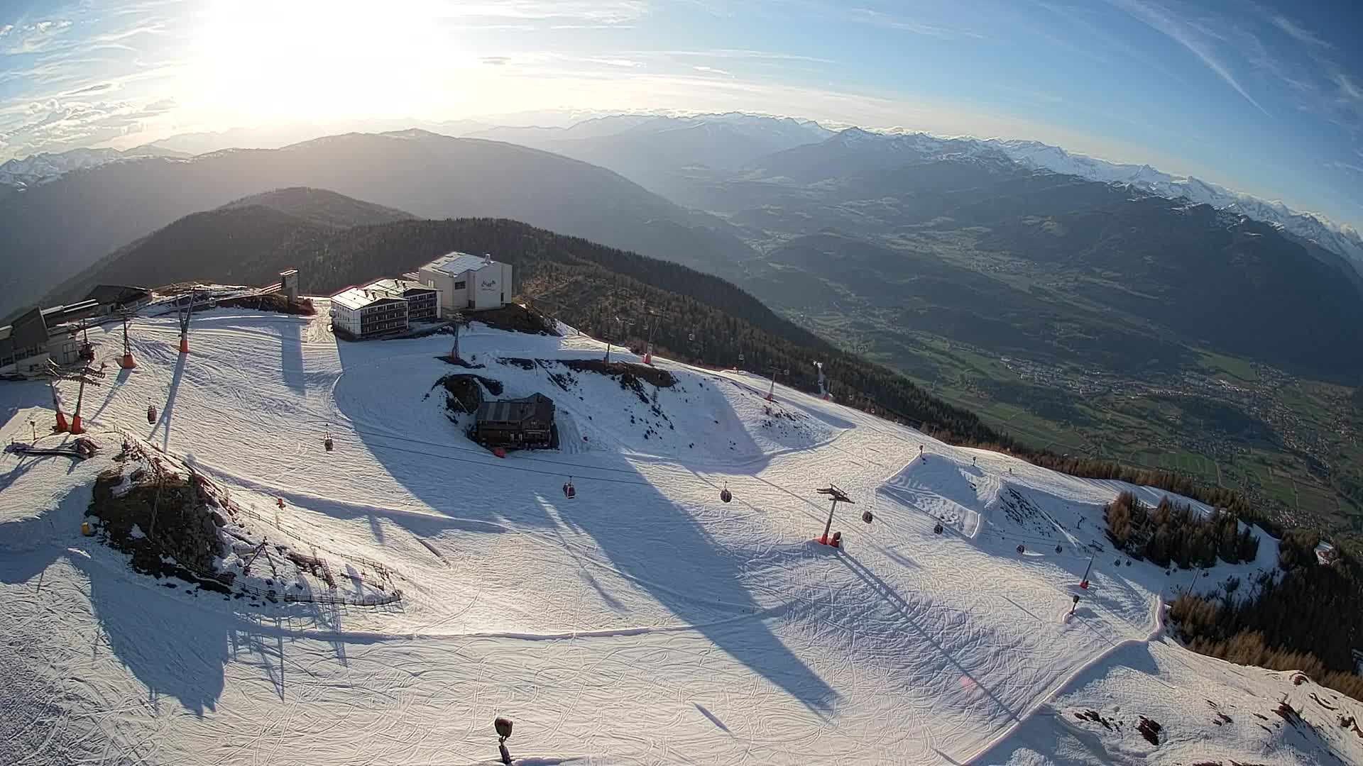 Kronplatz peak Ski resort | view to Bruneck