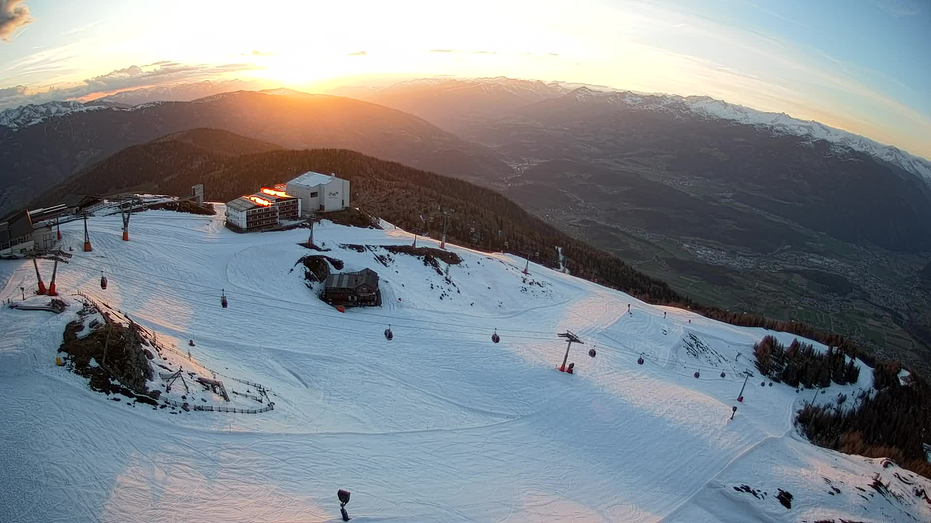 Kronplatz peak Ski resort | view to Bruneck