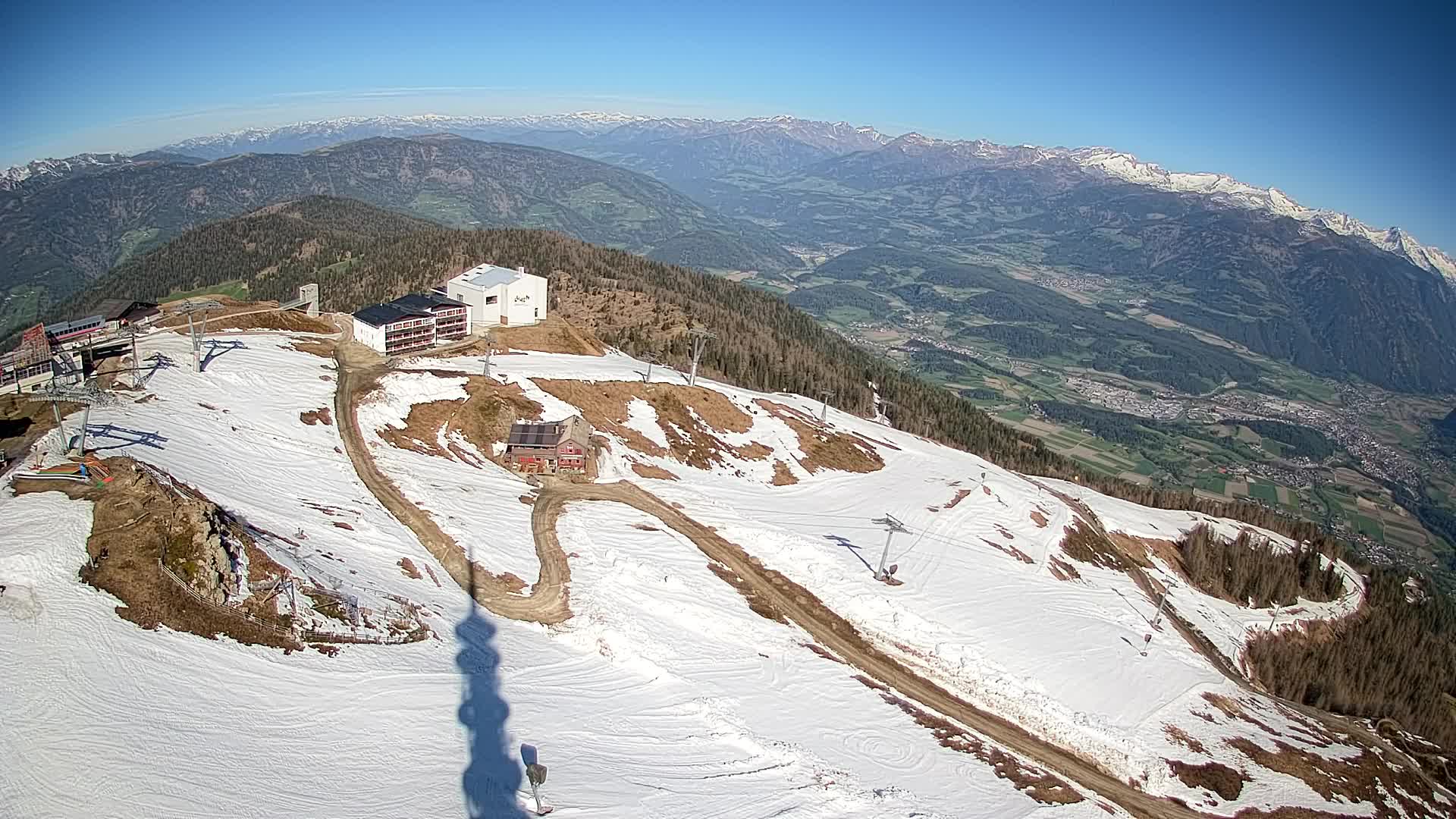 Smučišče Kronplatz – vrh | pogled na Bruneck