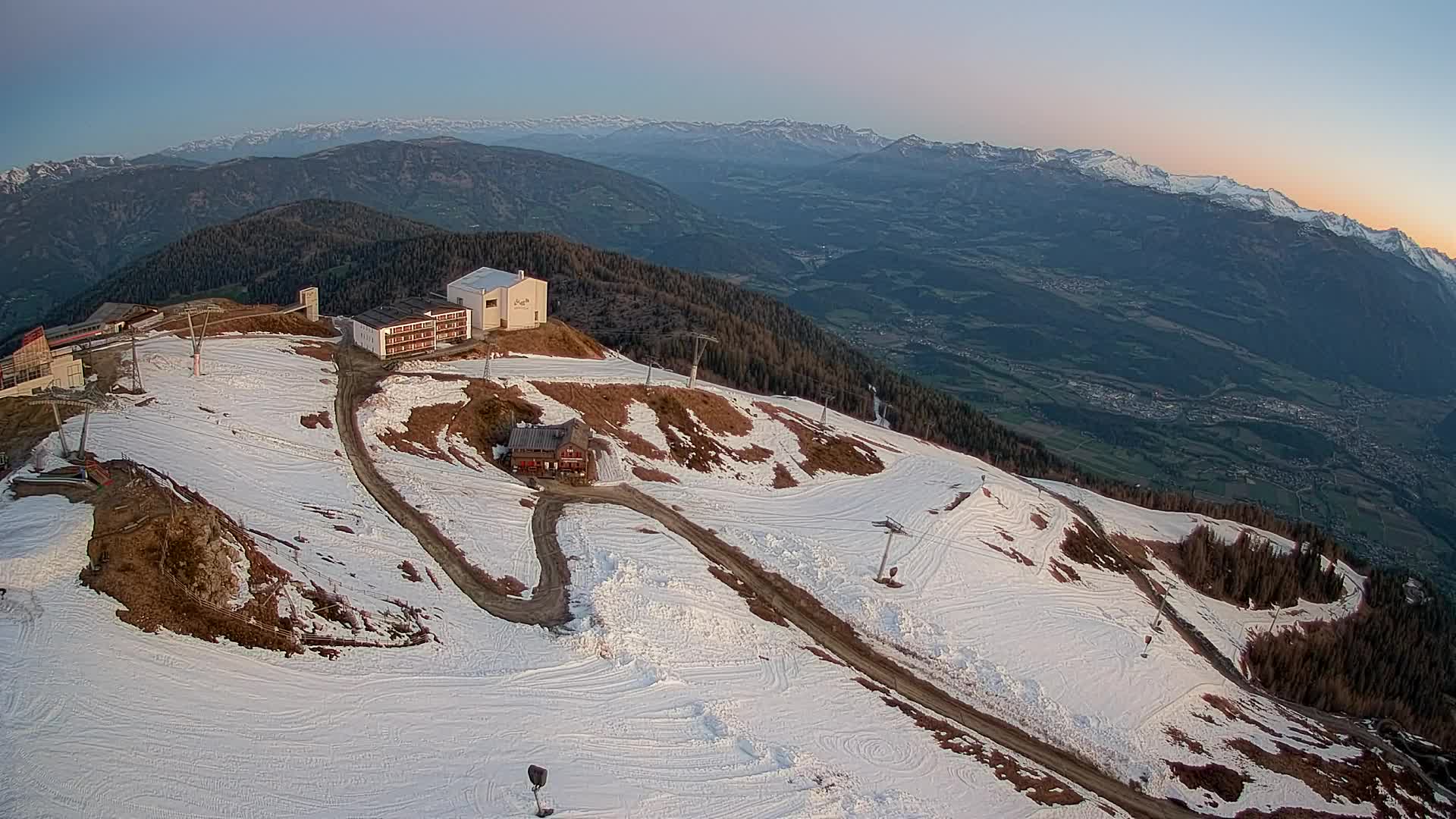 Kronplatz peak Ski resort | view to Bruneck