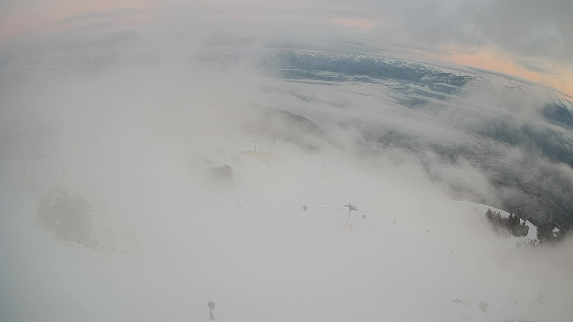 Skigebiet Kronplatz Gipfel | Blick auf Bruneck