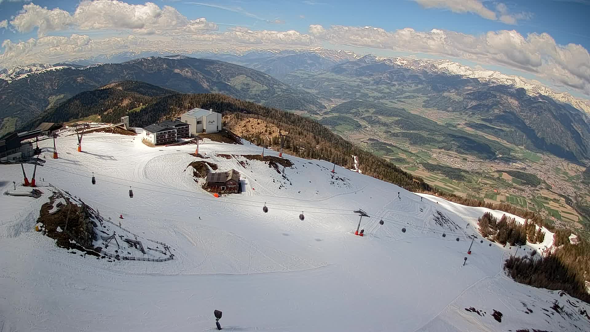Kronplatz peak Ski resort | view to Bruneck
