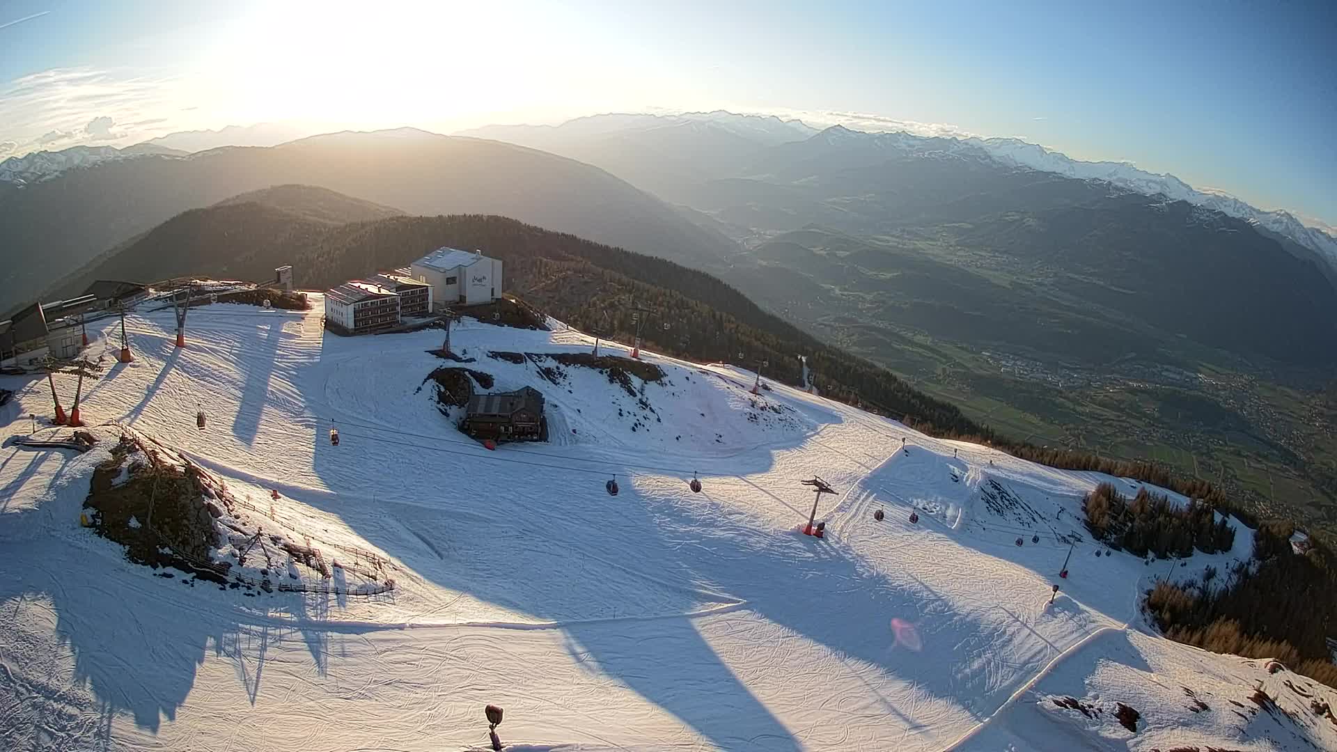 Kronplatz peak Ski resort | view to Bruneck