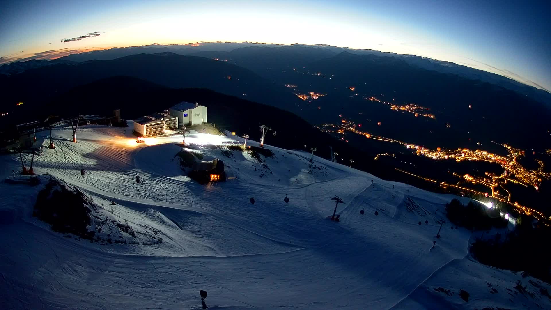 Kronplatz peak Ski resort | view to Bruneck