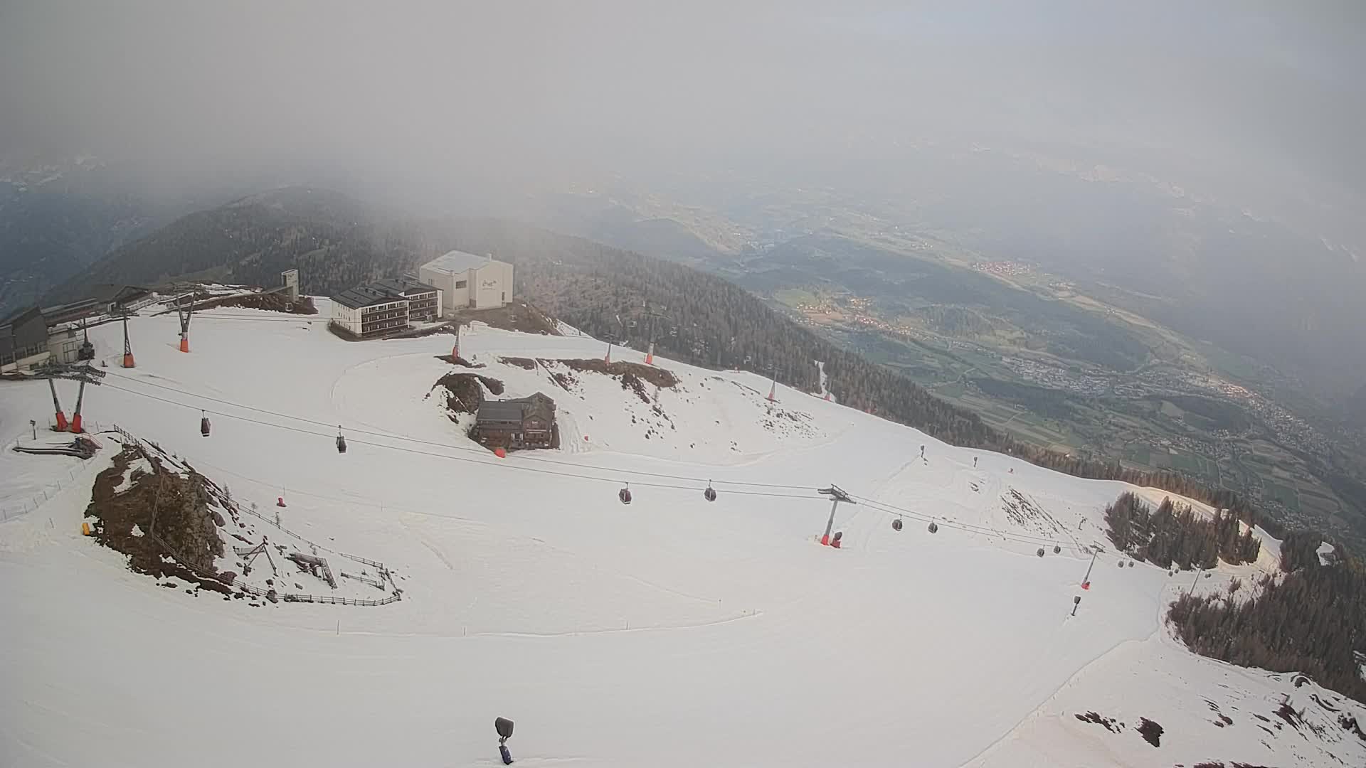 Kronplatz peak Ski resort | view to Bruneck