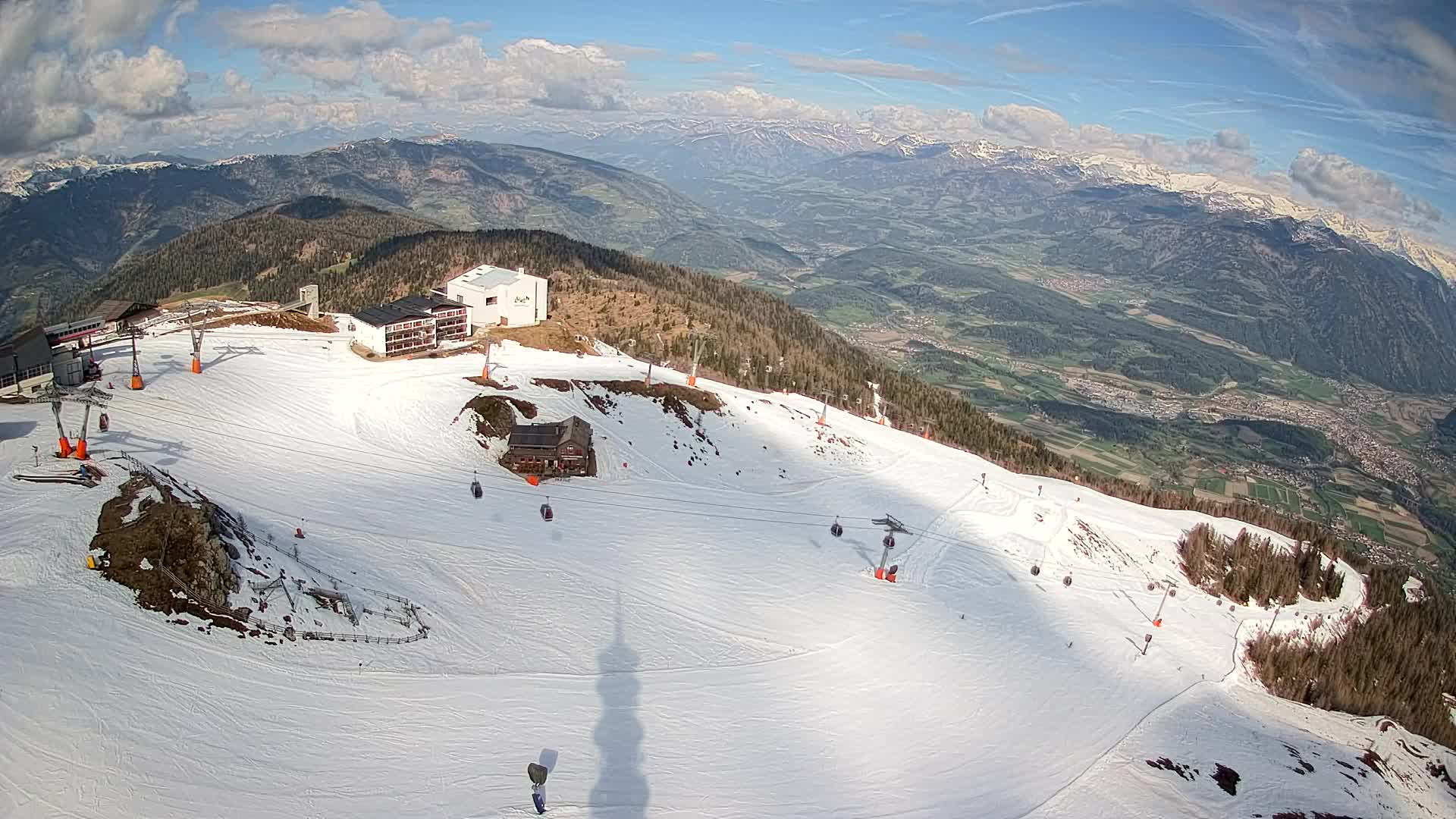 Kronplatz peak Ski resort | view to Bruneck