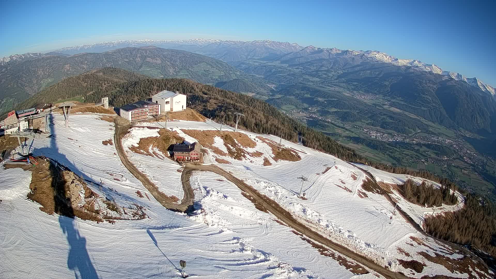 Smučišče Kronplatz – vrh | pogled na Bruneck