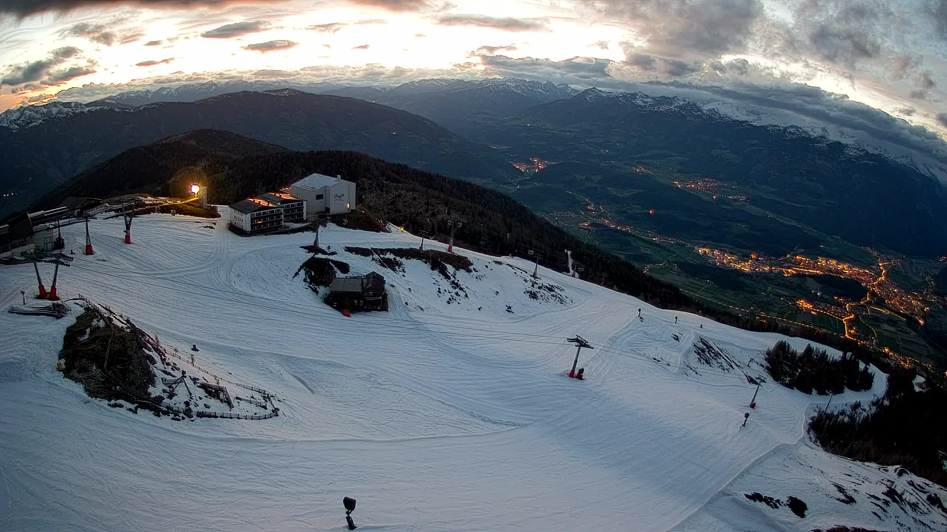 Kronplatz peak Ski resort | view to Bruneck