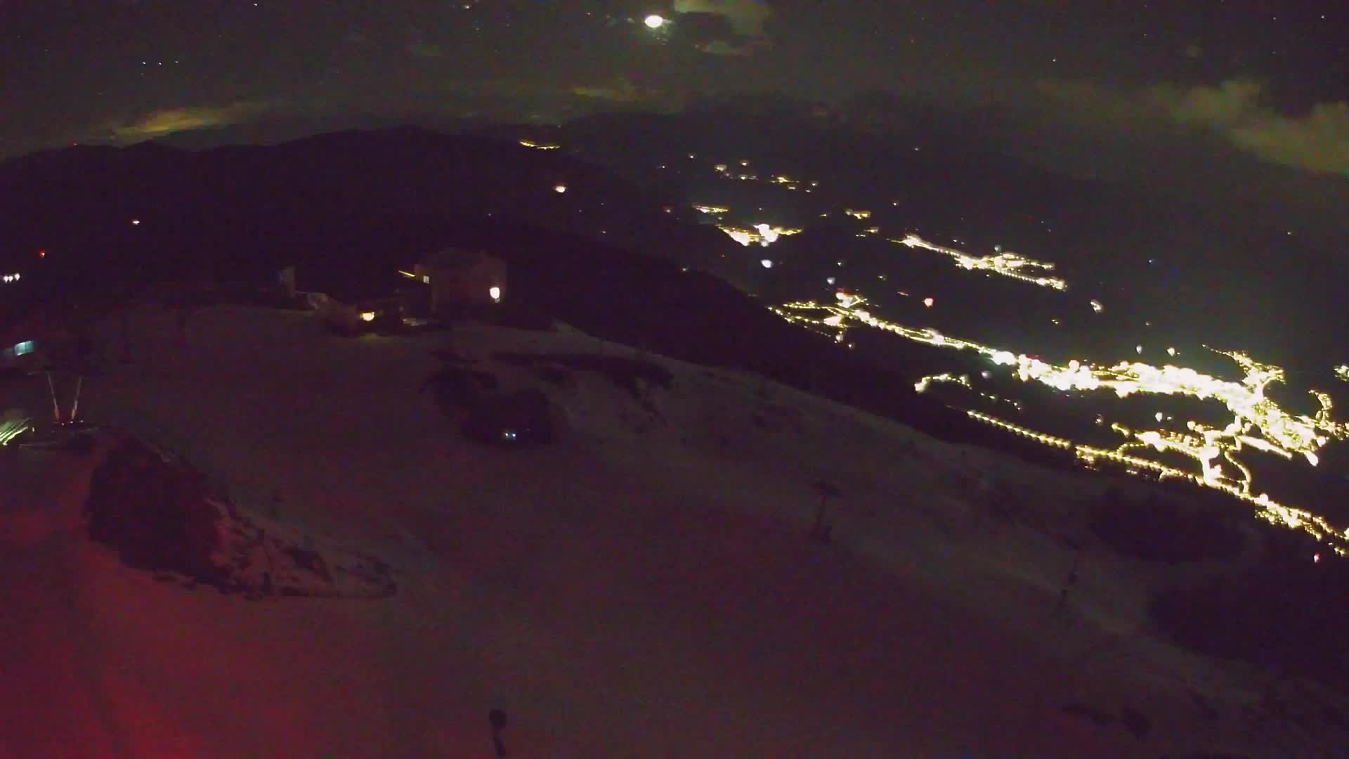 Station de ski Kronplatz sommet | vue sur Brunico