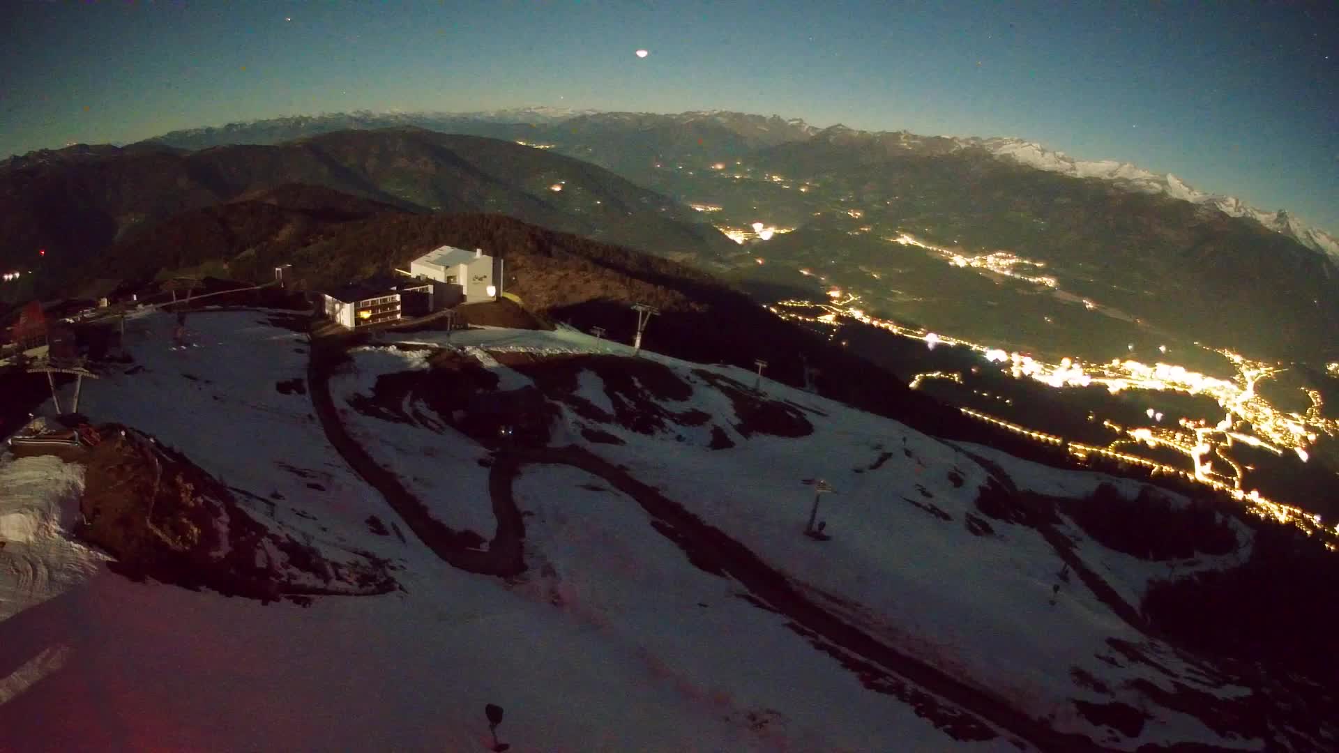 Kronplatz peak Ski resort | view to Bruneck