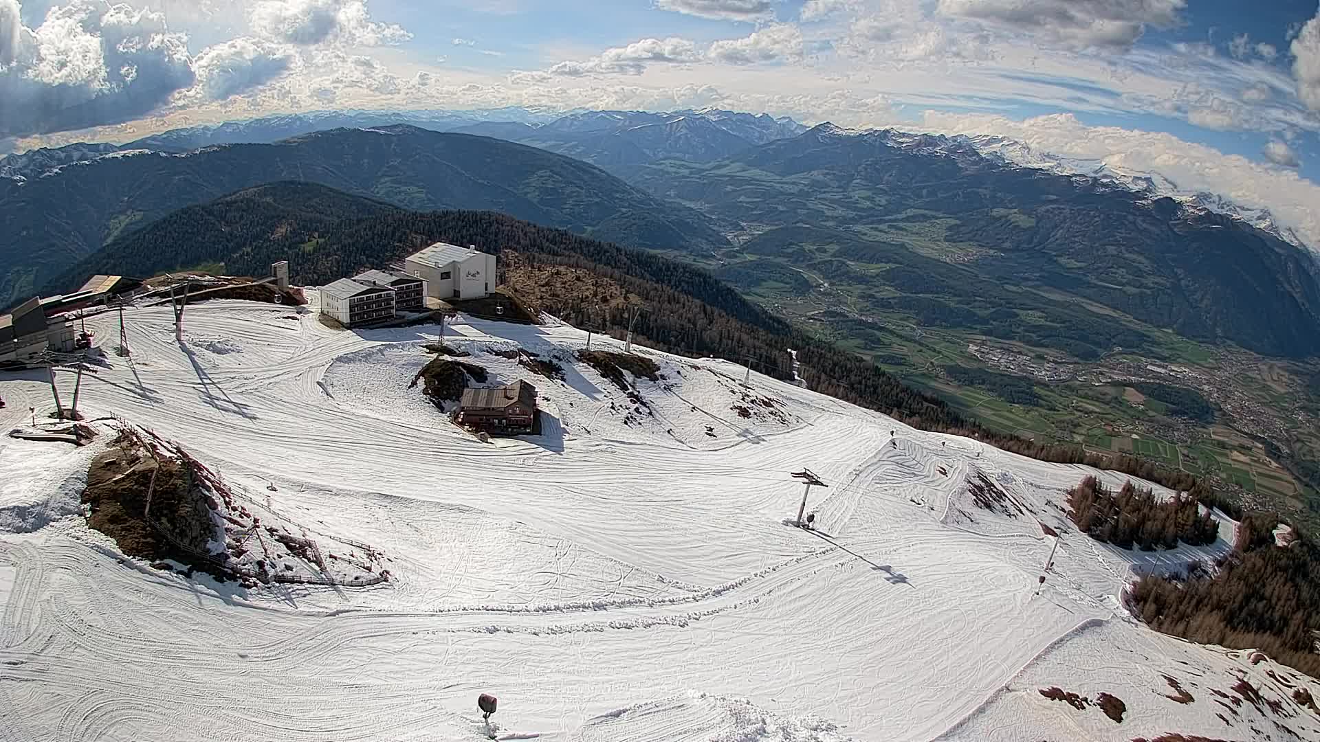 Kronplatz peak Ski resort | view to Bruneck