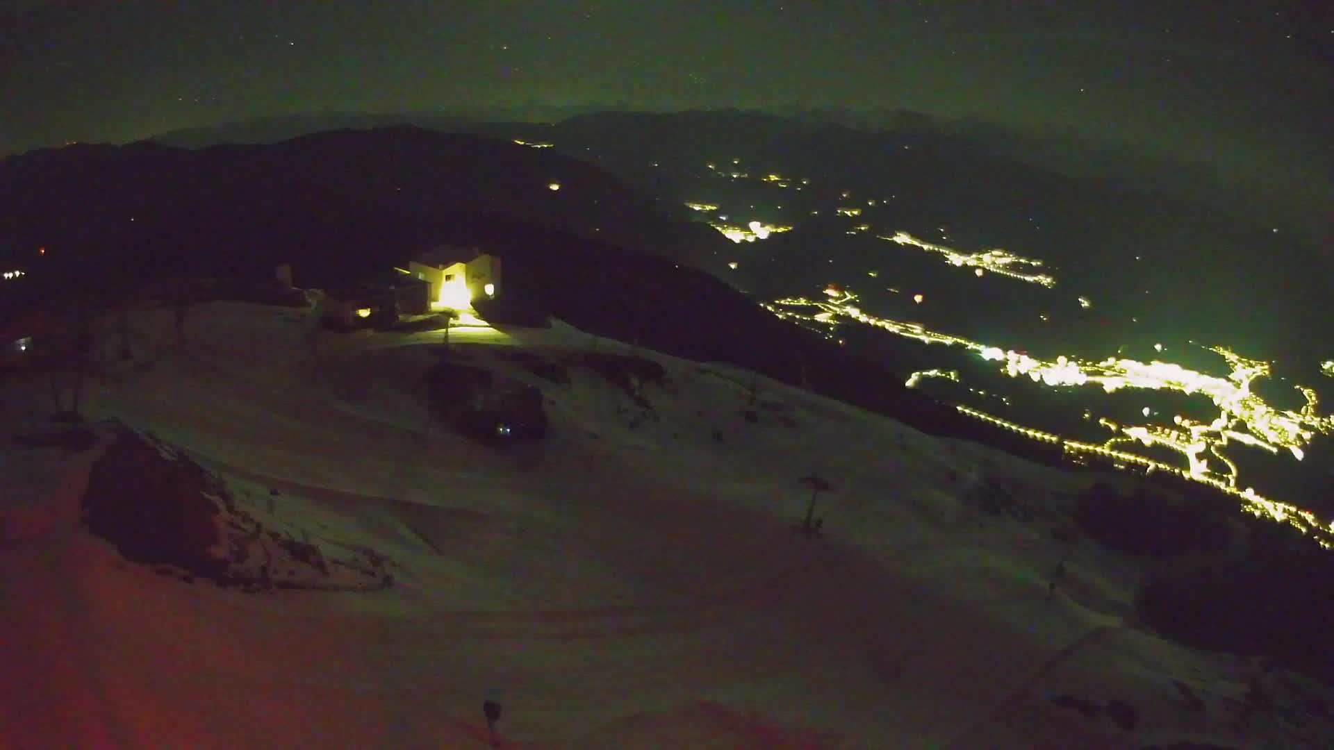 Skigebiet Kronplatz Gipfel | Blick auf Bruneck