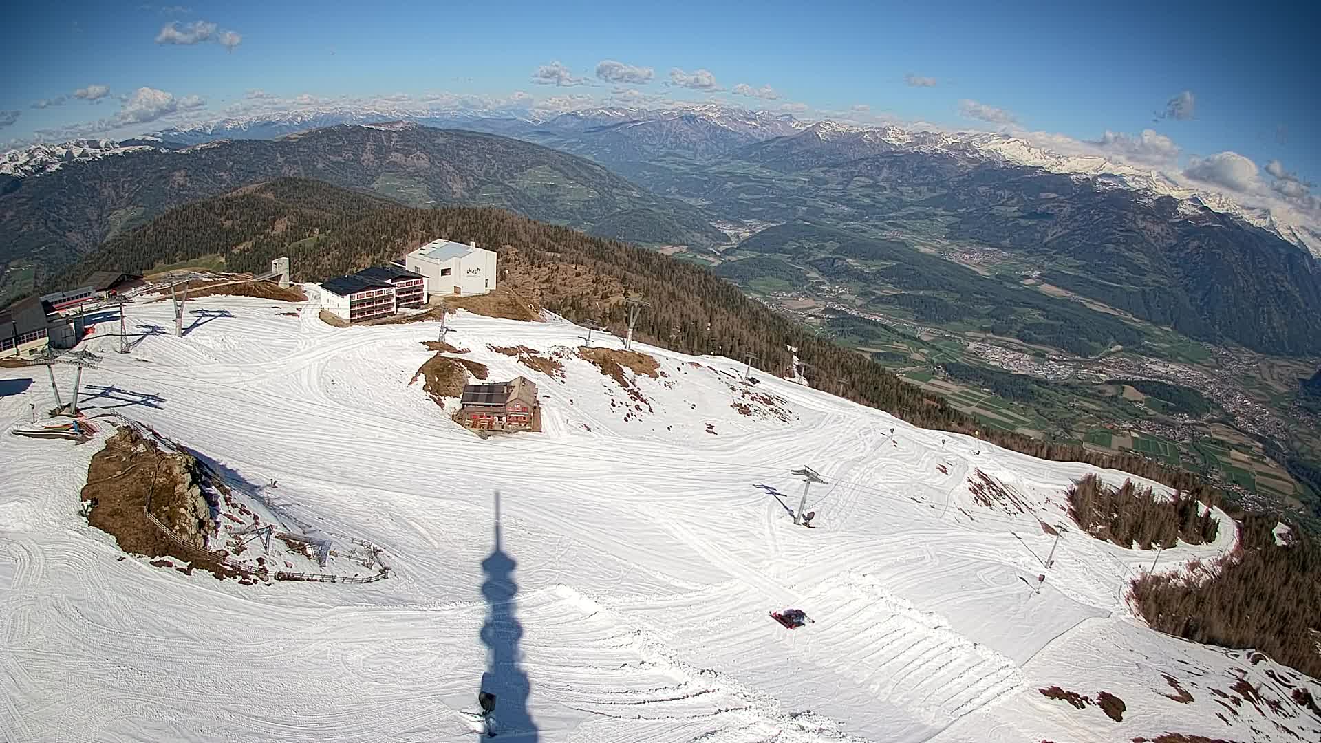 Kronplatz peak Ski resort | view to Bruneck